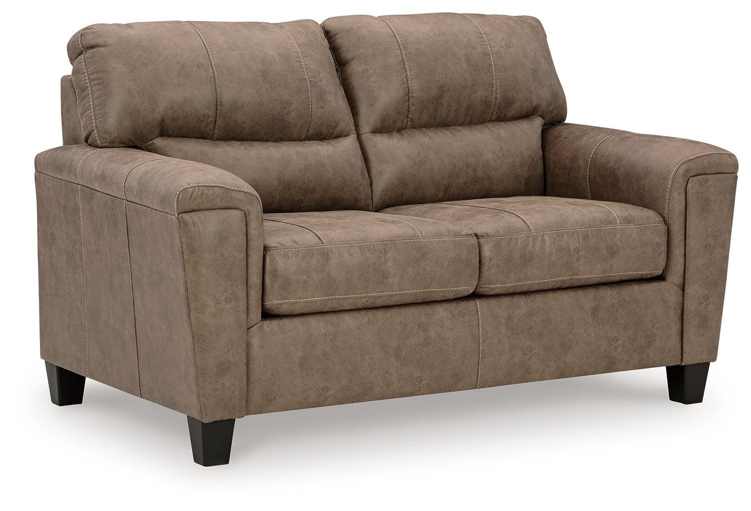 Navi Fossil Faux Leather Loveseat - Image 2