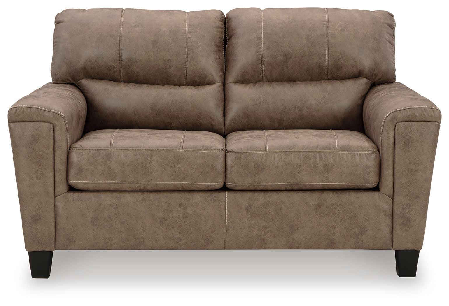 Navi Fossil Faux Leather Loveseat - Image 3