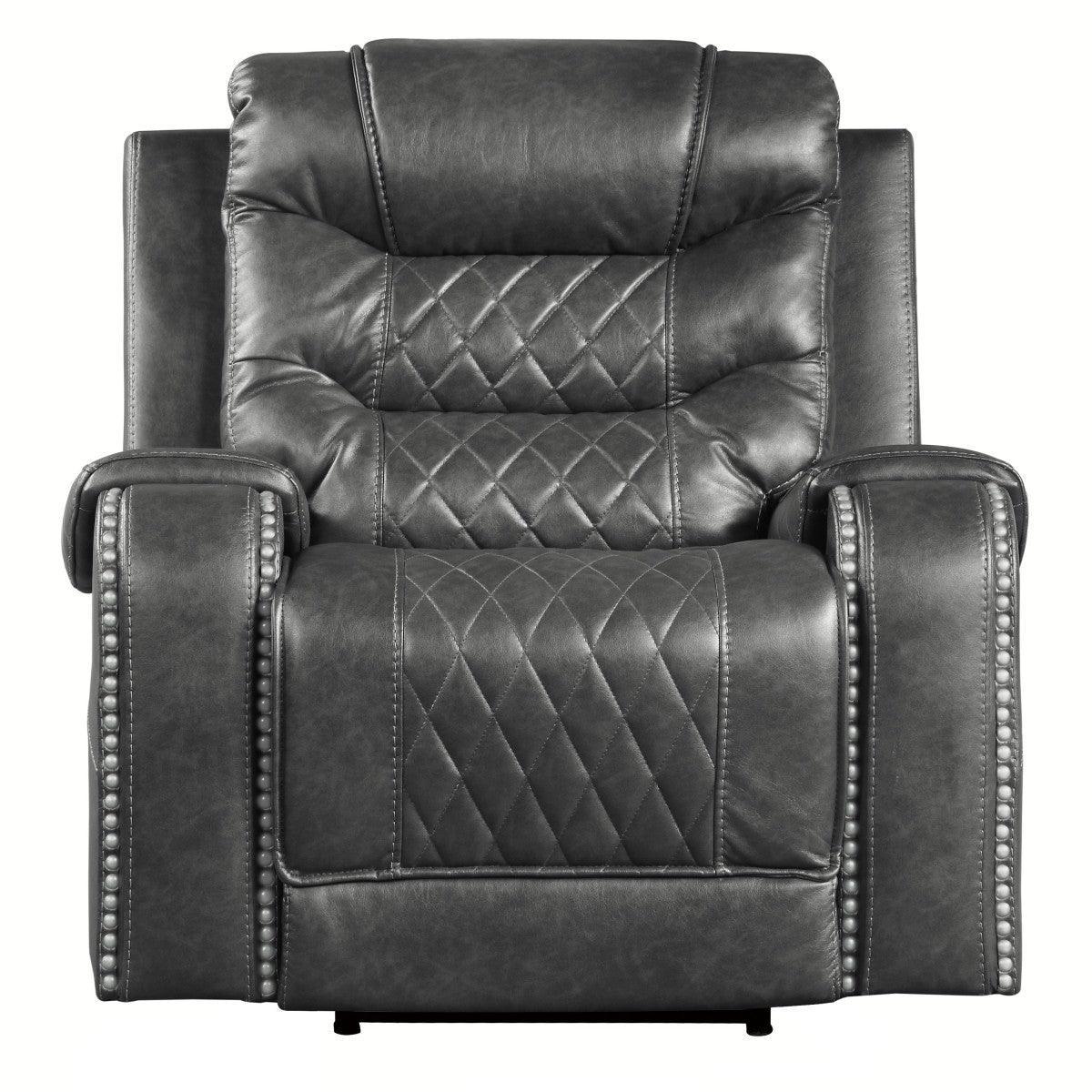 Putnam Gray Power Reclining Chair - Image 1
