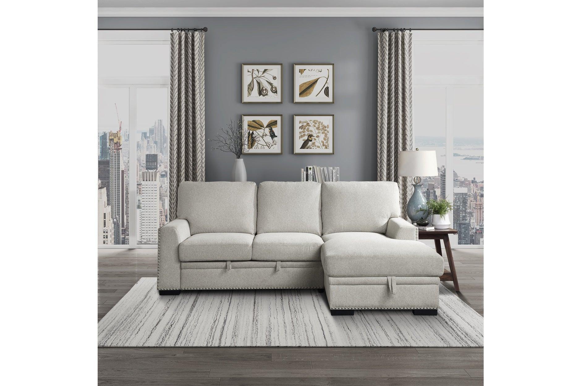 Morelia Beige Fabric Living Room Set - Image 3