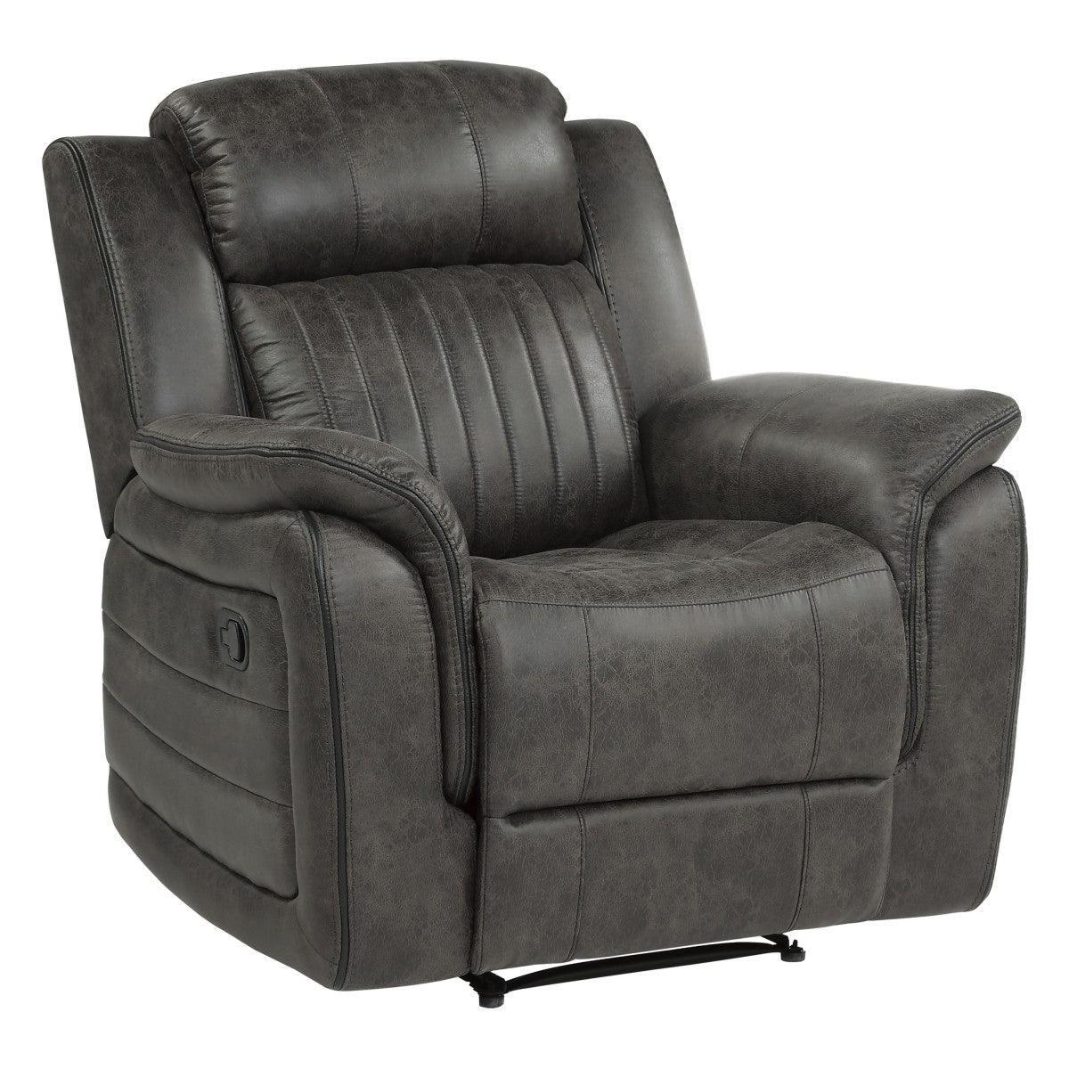 Centeroak Brown Gray Reclining Chair - Image 2