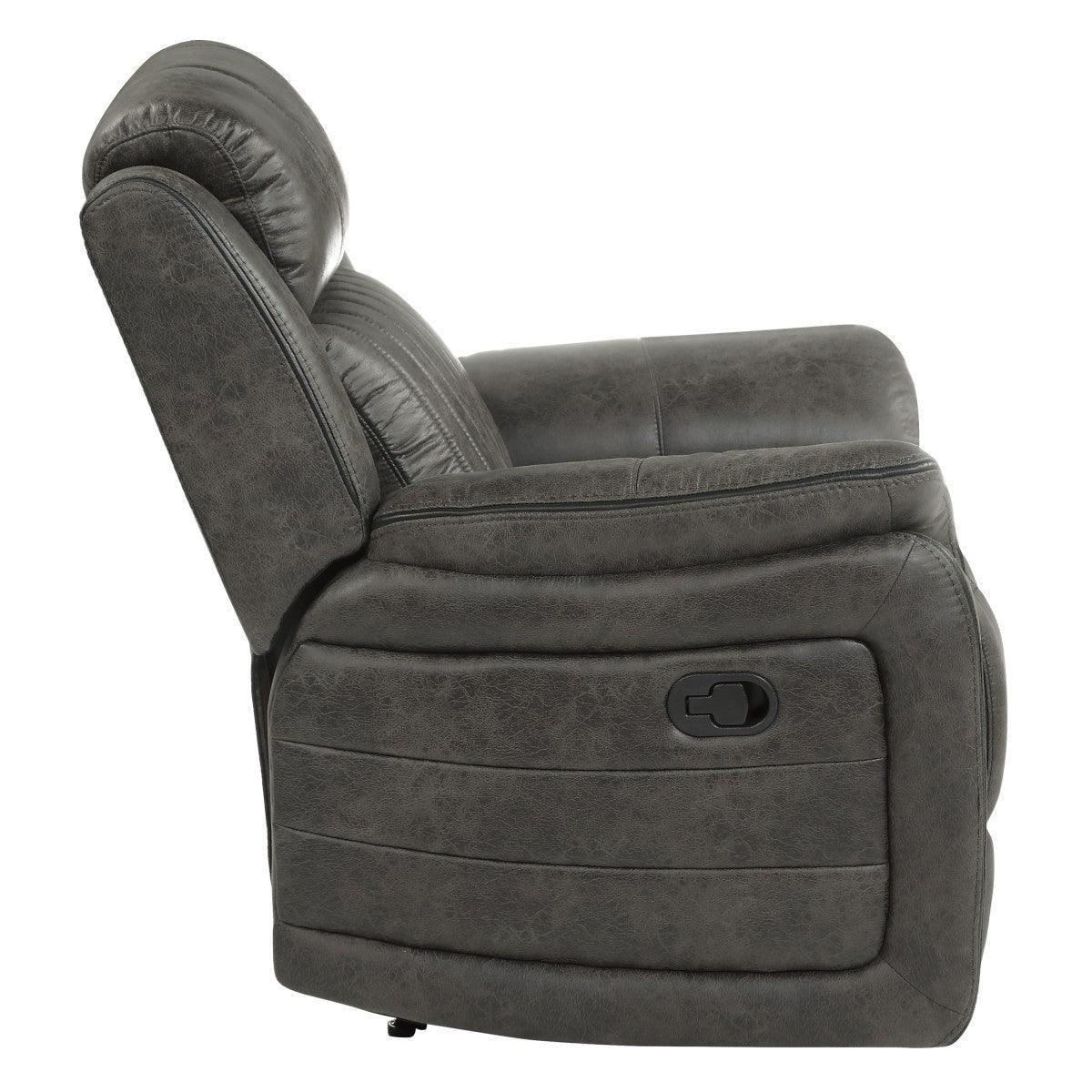 Centeroak Brown Gray Reclining Chair - Image 3