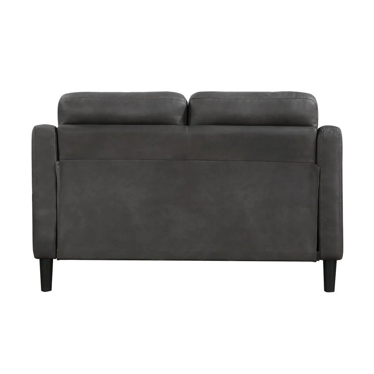Mallory Gray Microfiber Loveseat - Image 3