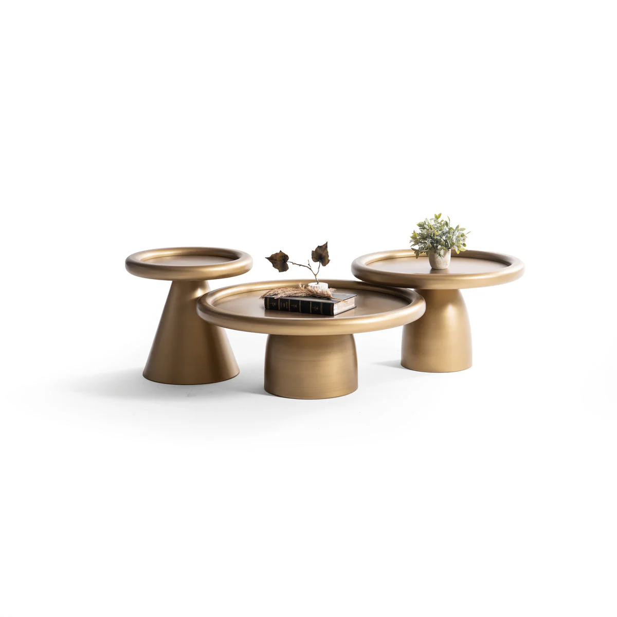 Romena Gold 3-Piece Coffee Table Set - Image 3