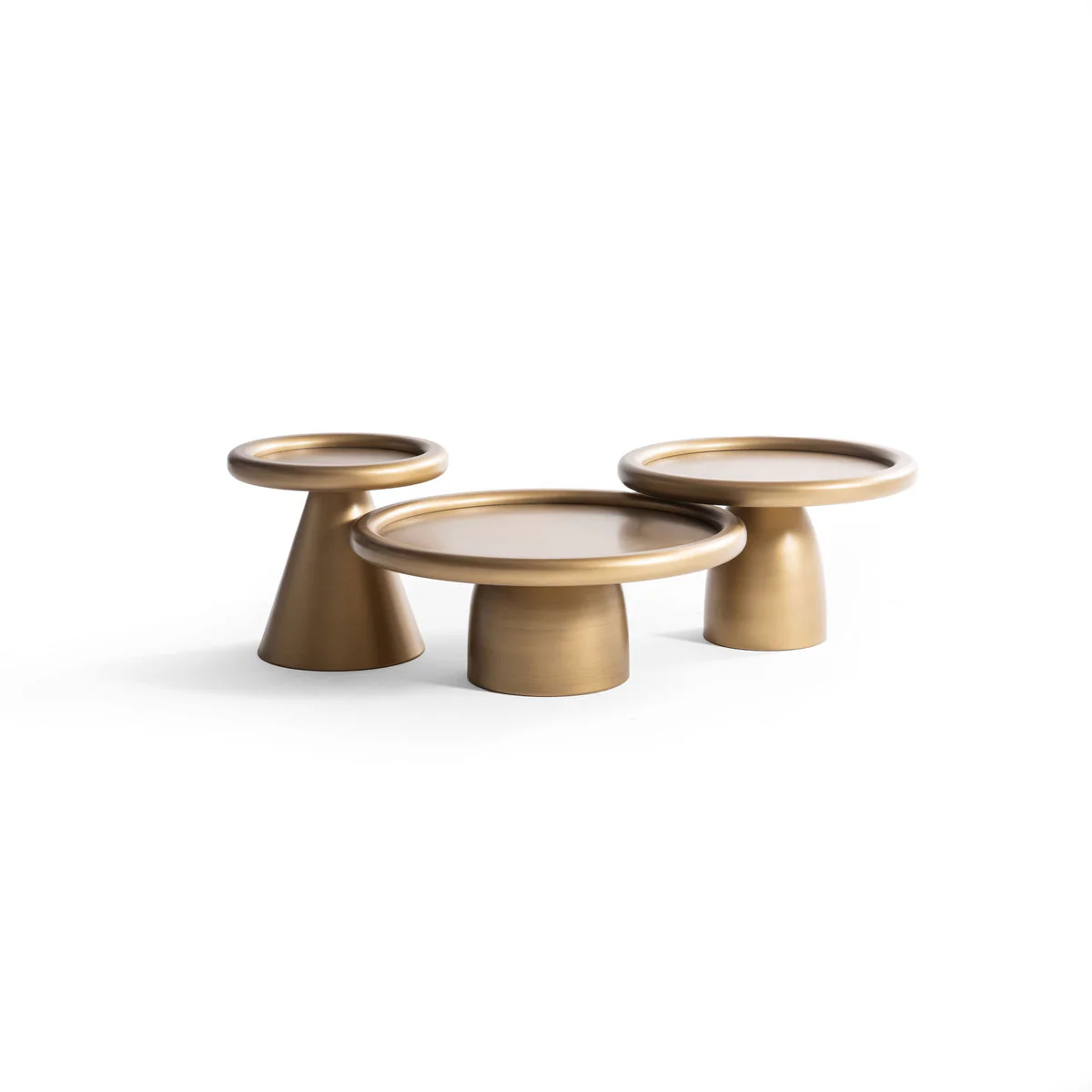 Romena Gold 3-Piece Coffee Table Set - Image 2