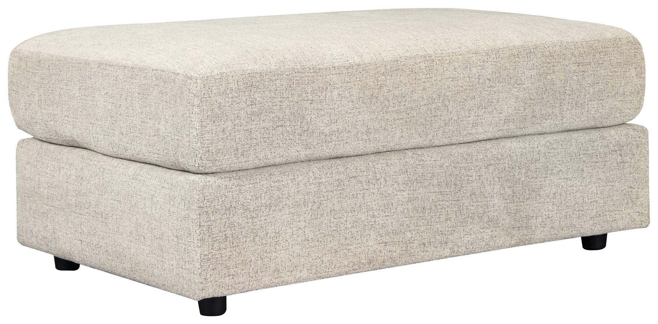 Soletren Stone Chenille Oversized Ottoman - Image 2