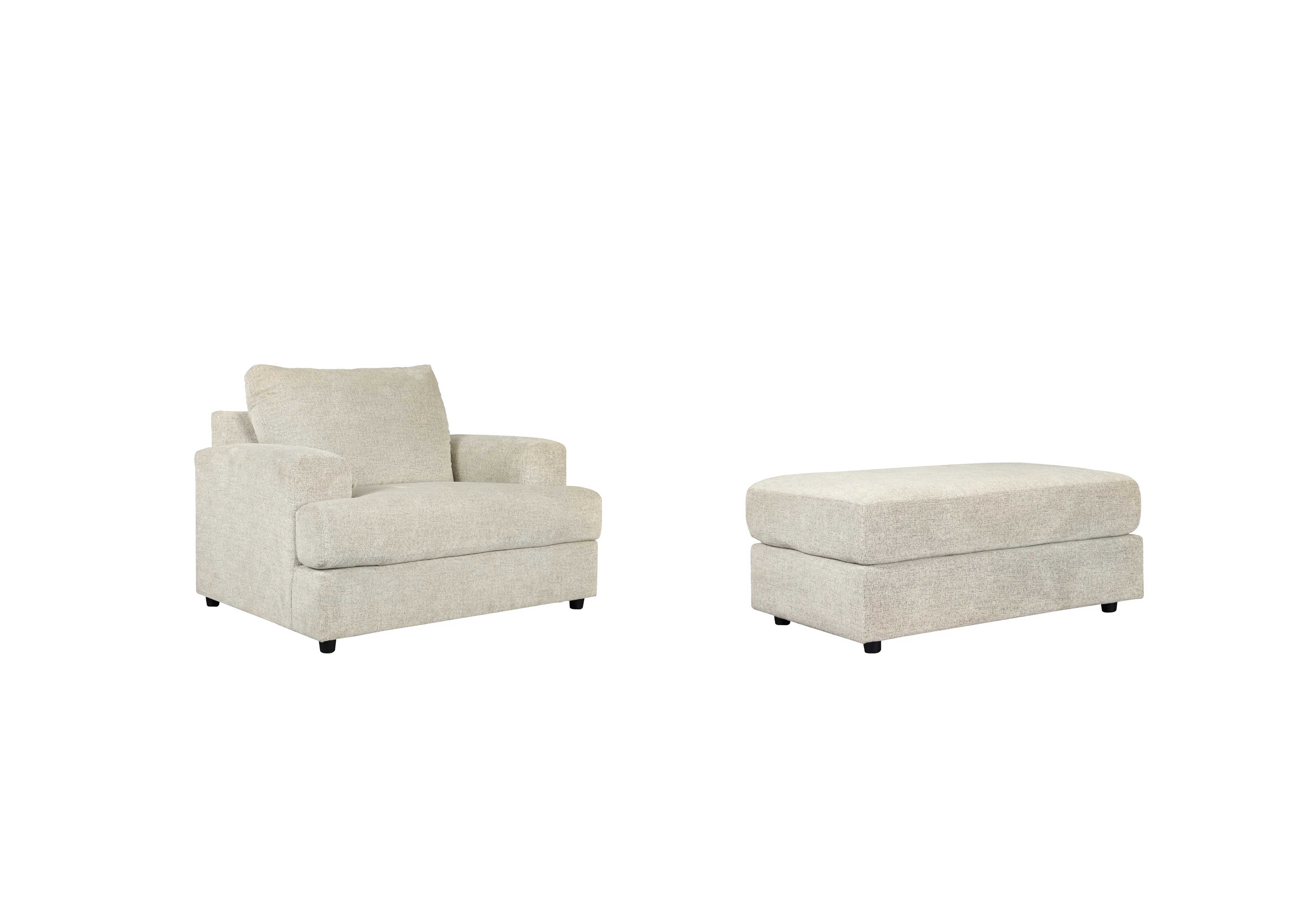 Soletren Stone Chair and Ottoman - Image 2