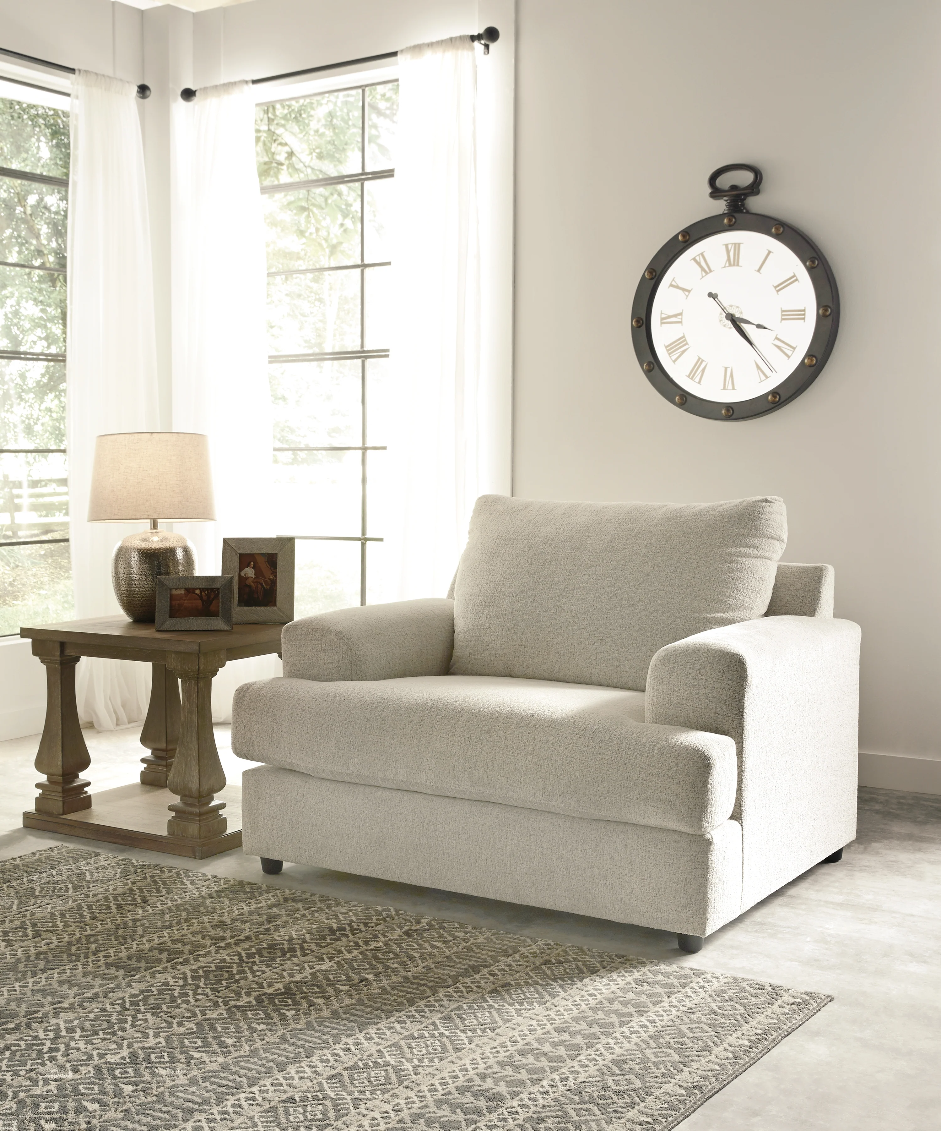 Soletren Stone Chair and Ottoman - Image 3
