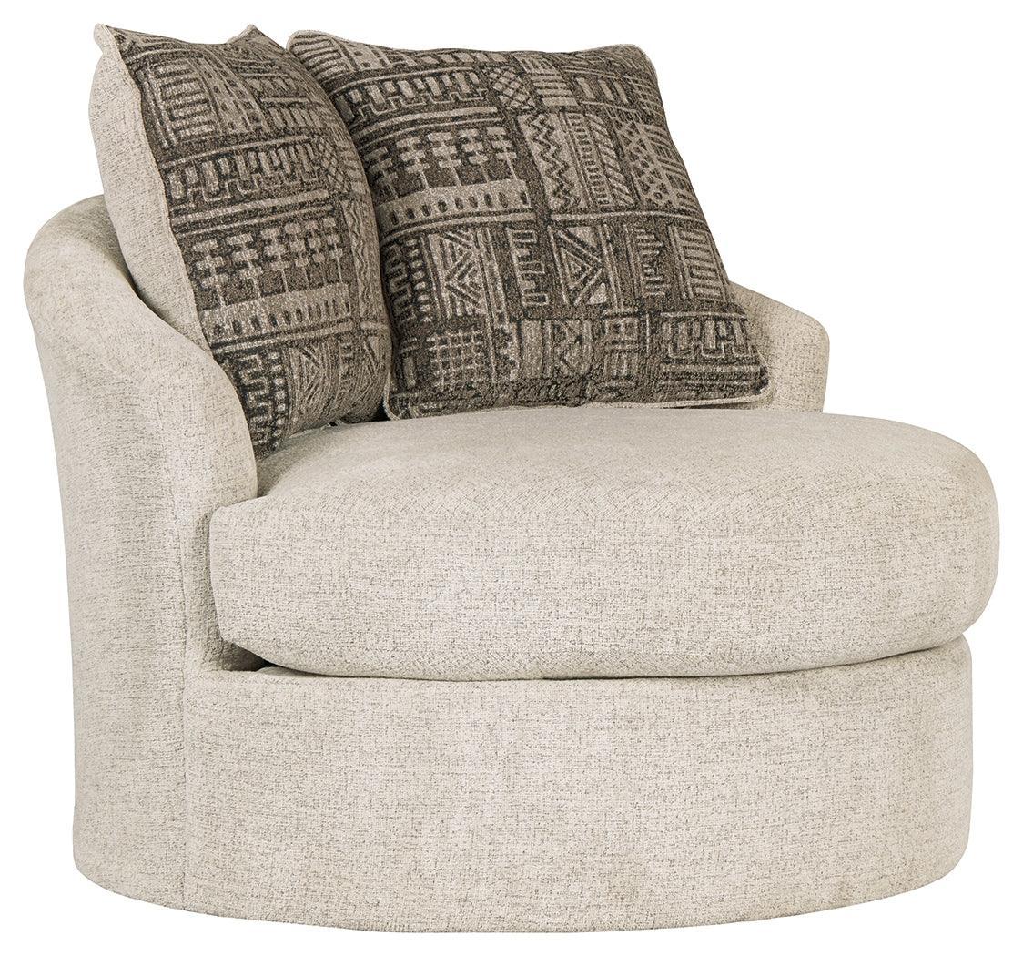 Soletren Stone Chenille Accent Chair - Image 2