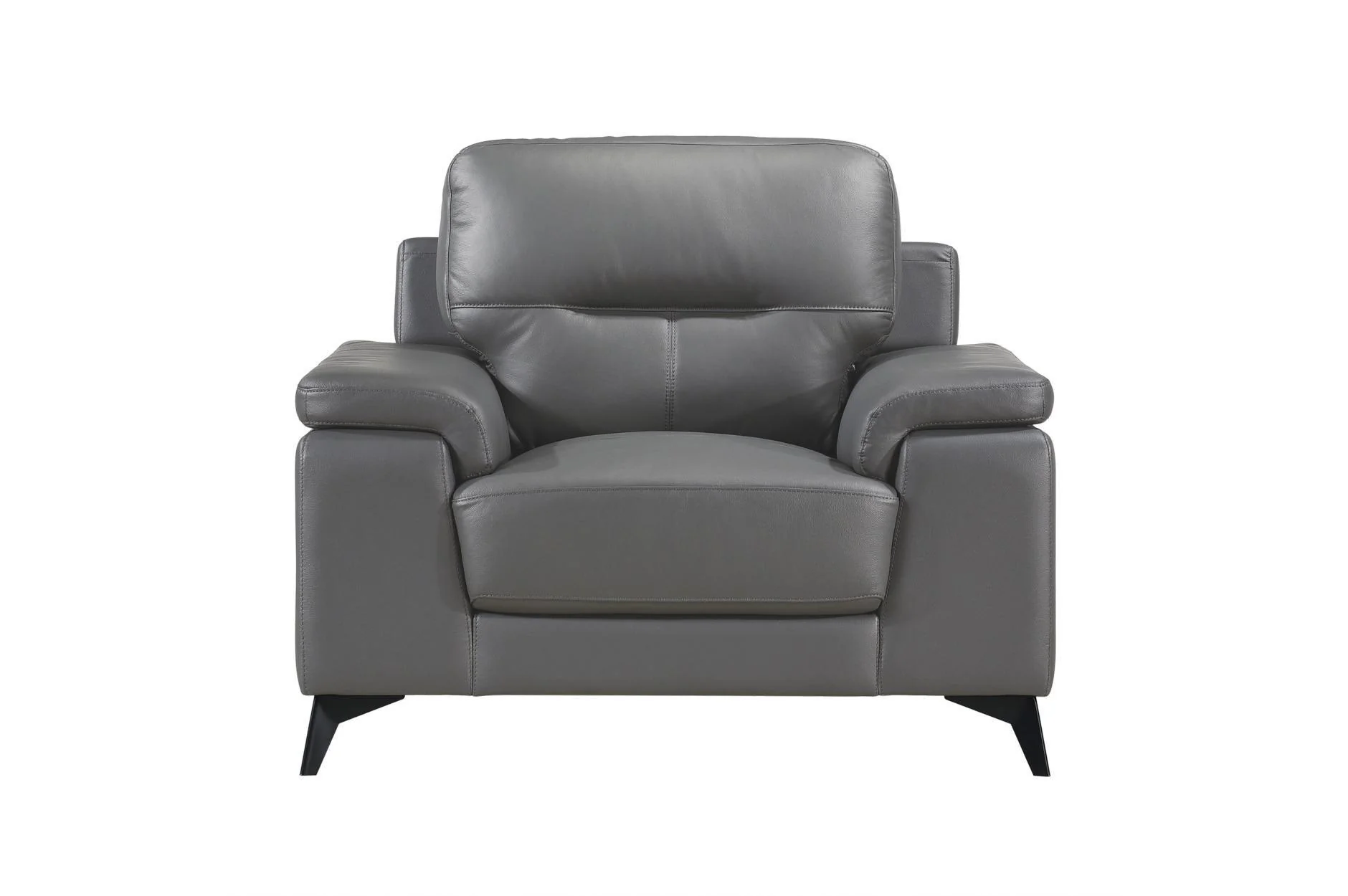 Mischa Dark Gray Top Leather Living Room Set - Image 3