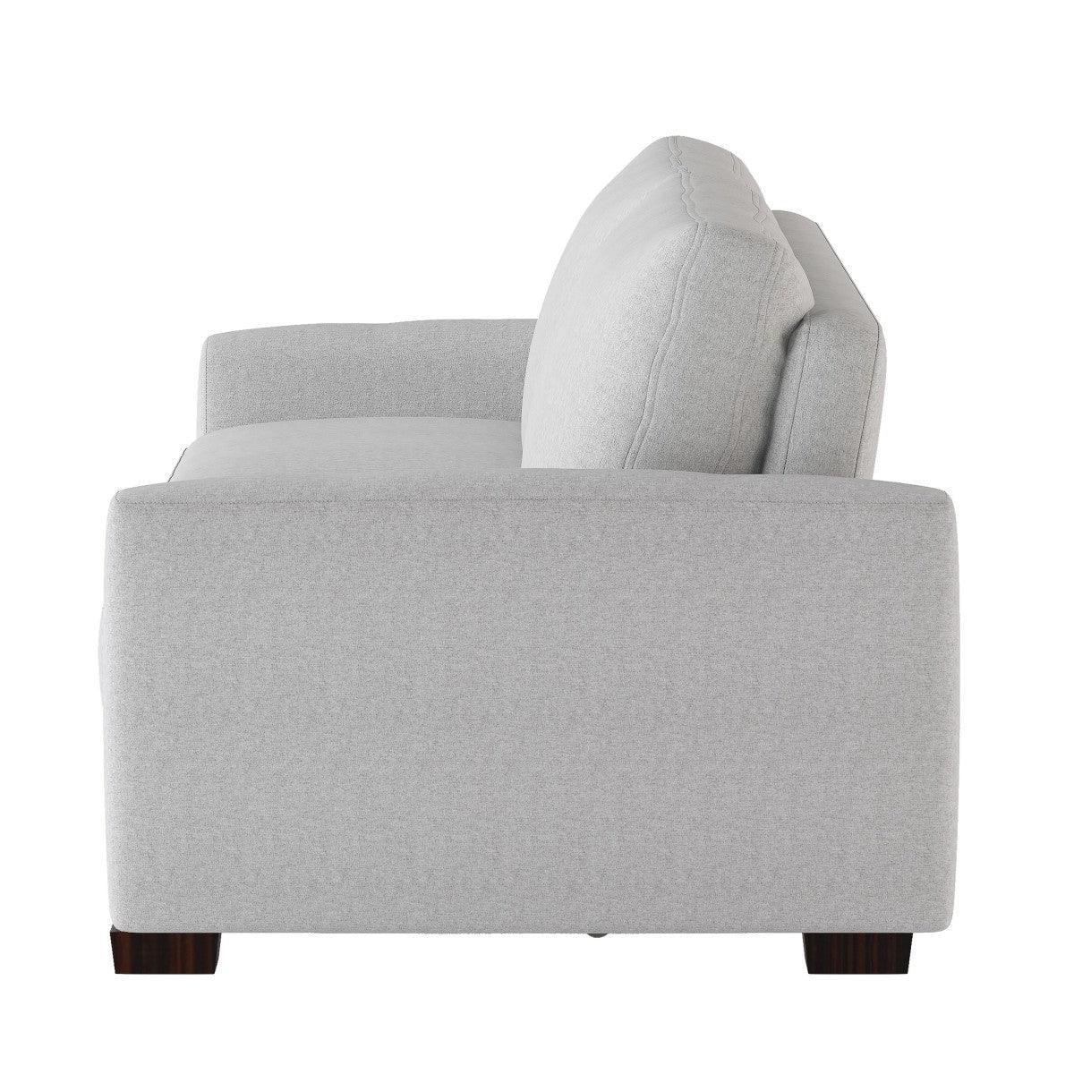 Price Light Gray Fabric Convertible Sofa With Pull out Bed - Image 3