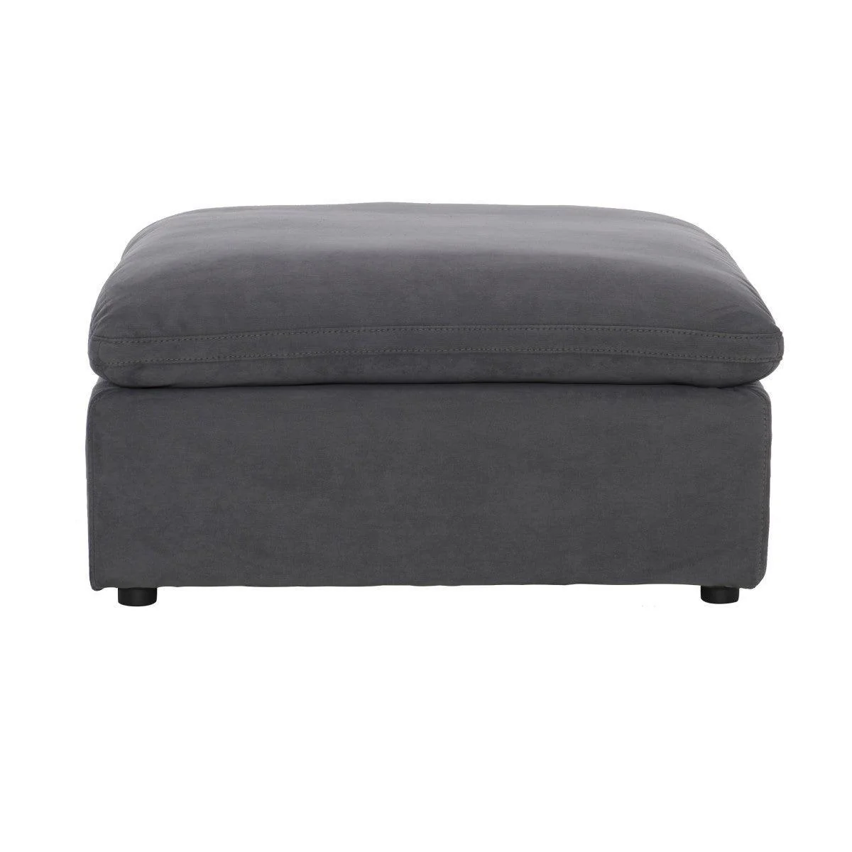 Guthrie Gray Upholstered Ottoman - Image 1