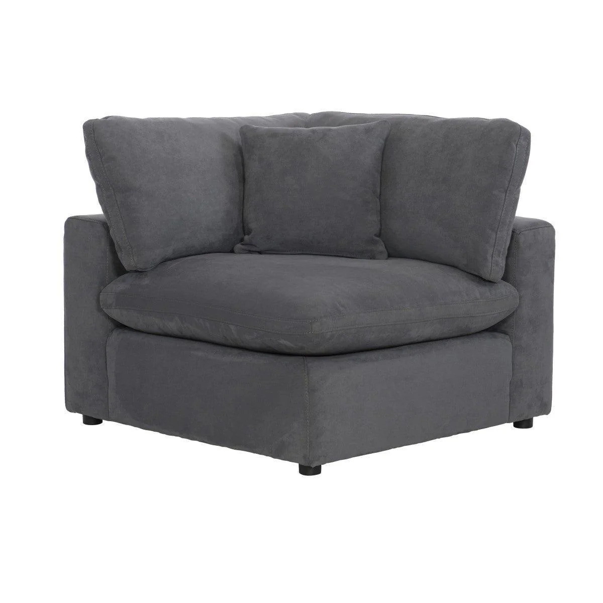 Guthrie Gray 5-Piece Modular Sectional With Ottoman - Image 3