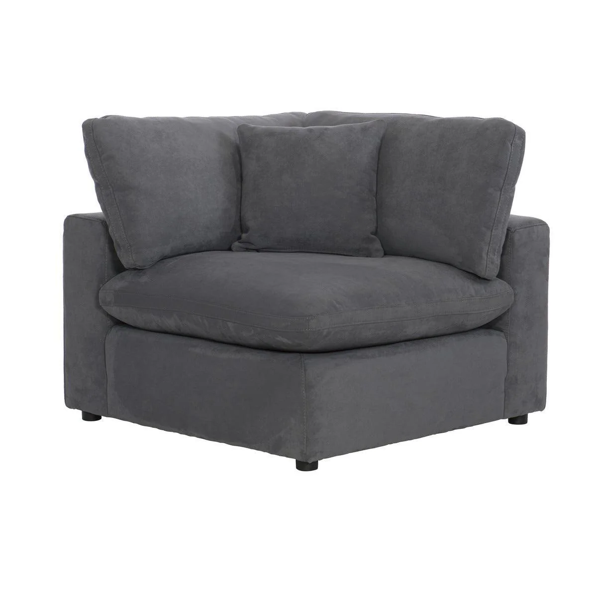 Gray Love Seat - Image 3