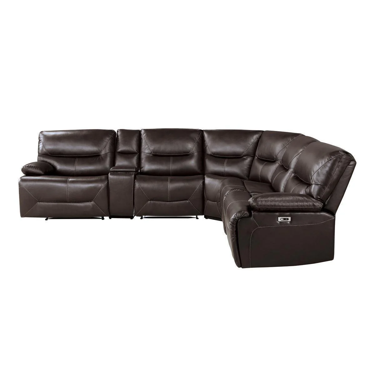 Dyersburg Brown 6-Piece Power Reclining Sectional - Image 2