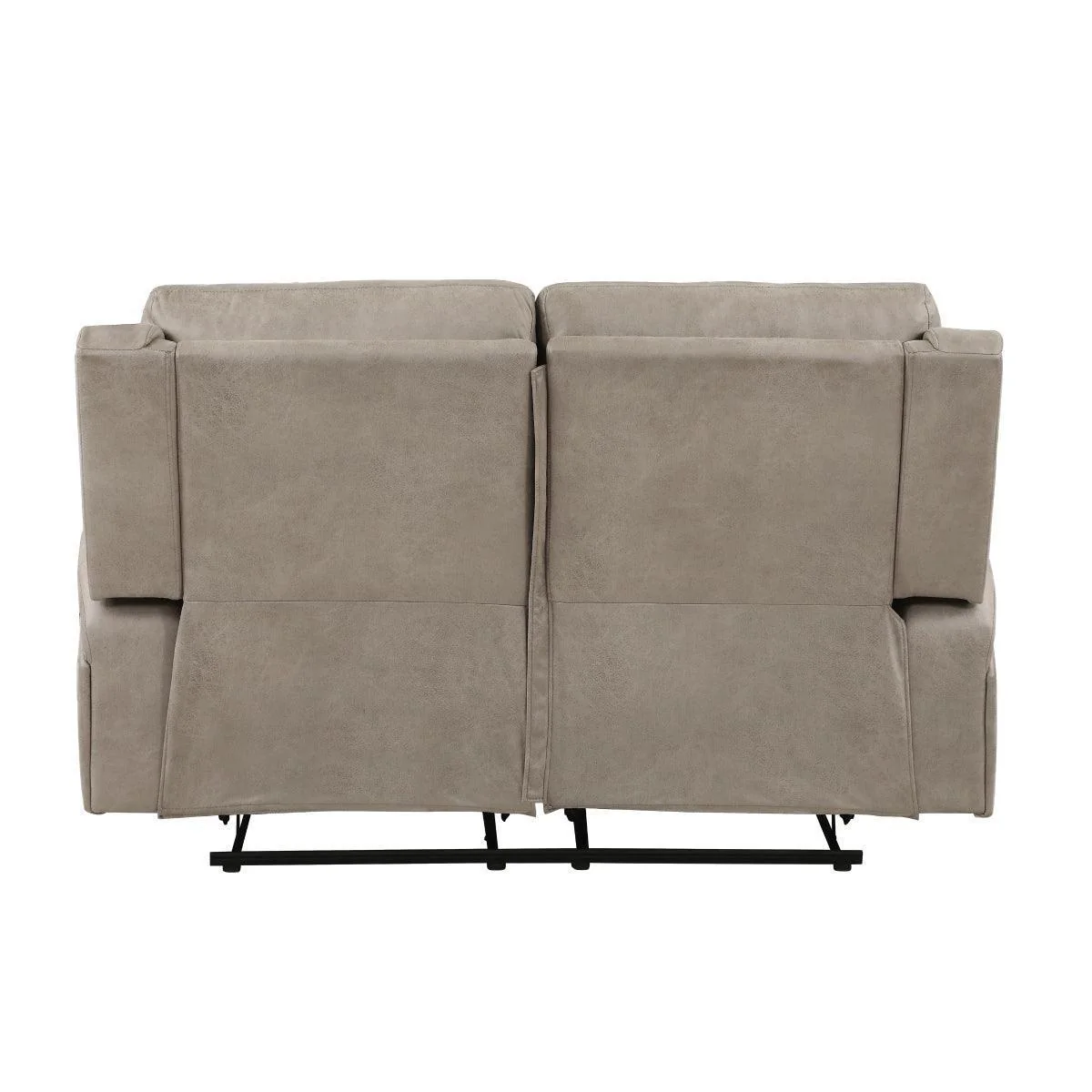 Pagosa Brown Microfiber Reclining Loveseat - Image 3