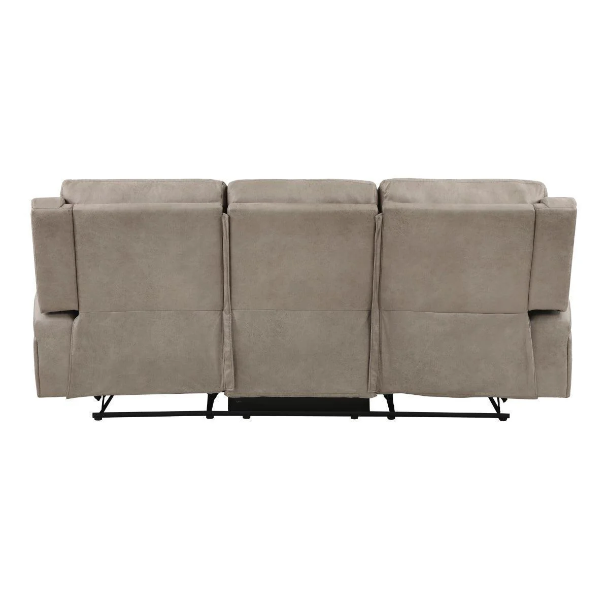 Pagosa Brown Microfiber Reclining Sofa - Image 3
