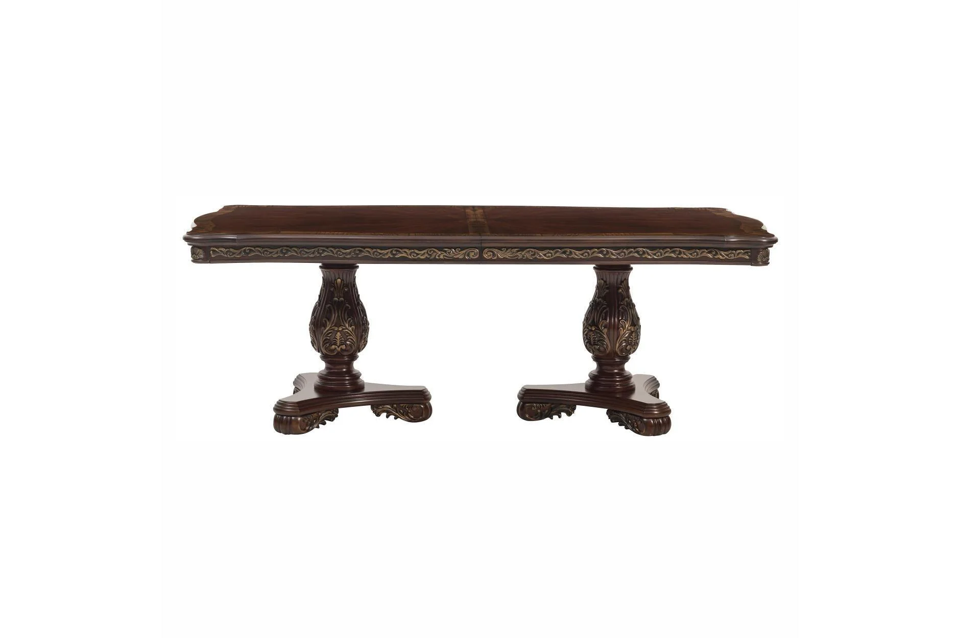 Deryn Park Cherry Upholstered Rectangular Dining Room Set - Image 2