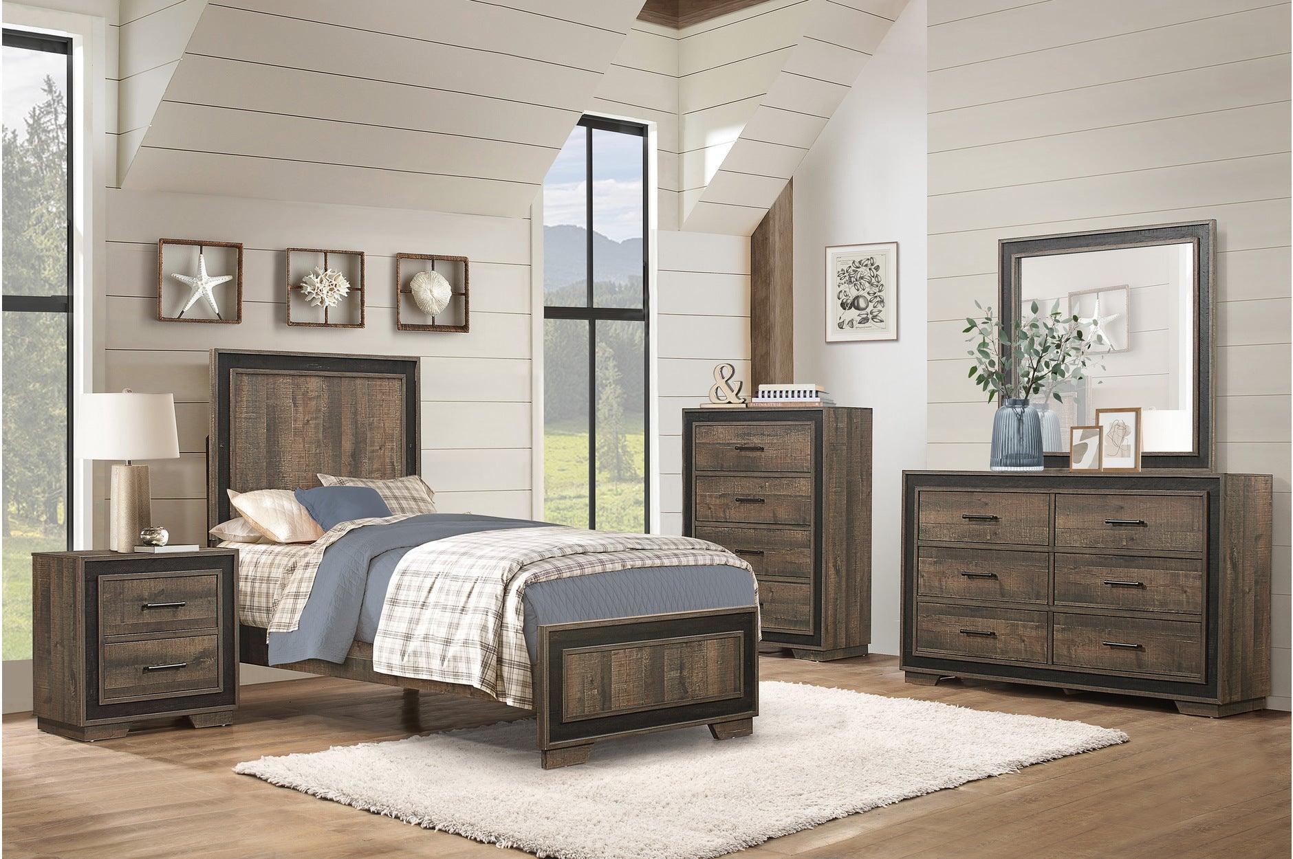 Ellendale Mahogany Panel Bedroom Set - Image 2