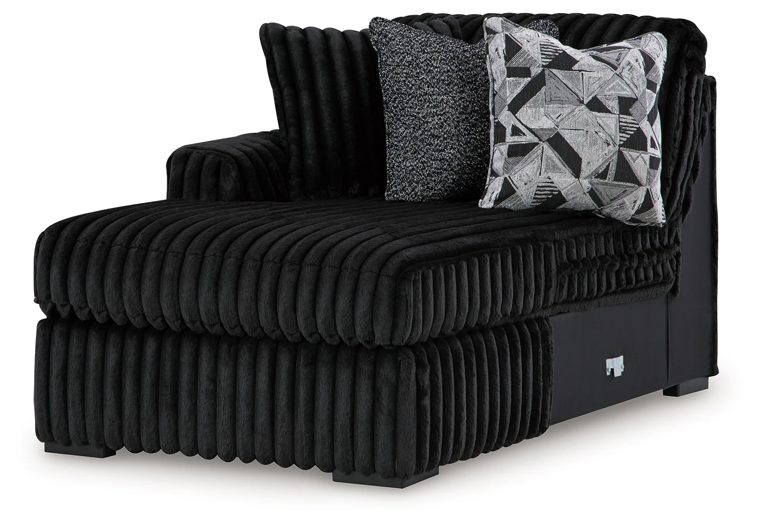 Midnight-Madness Onyx 3-Piece Sectional with Chaise - Image 3