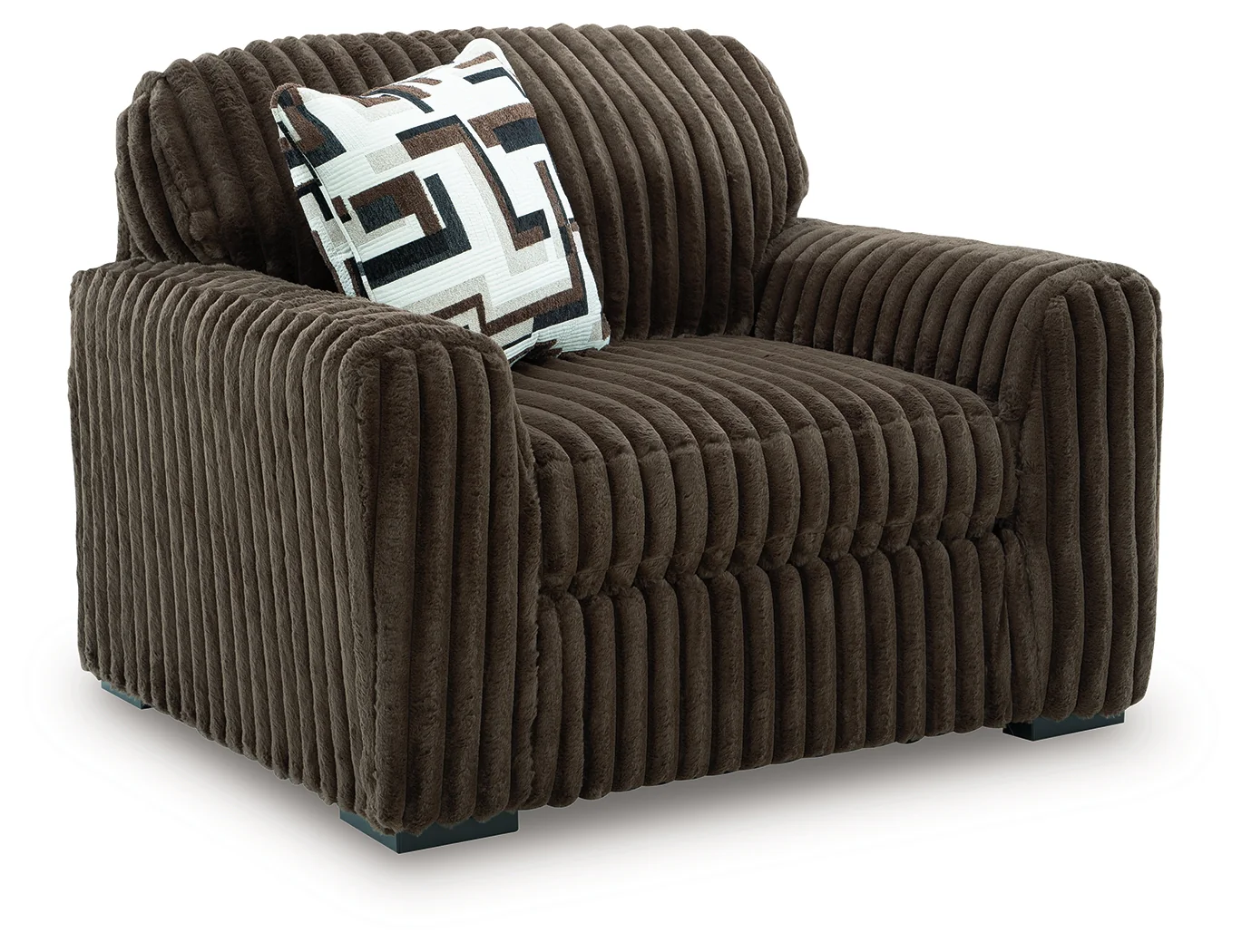 Midnight-Madness Chocolate Oversized Chair - Image 2