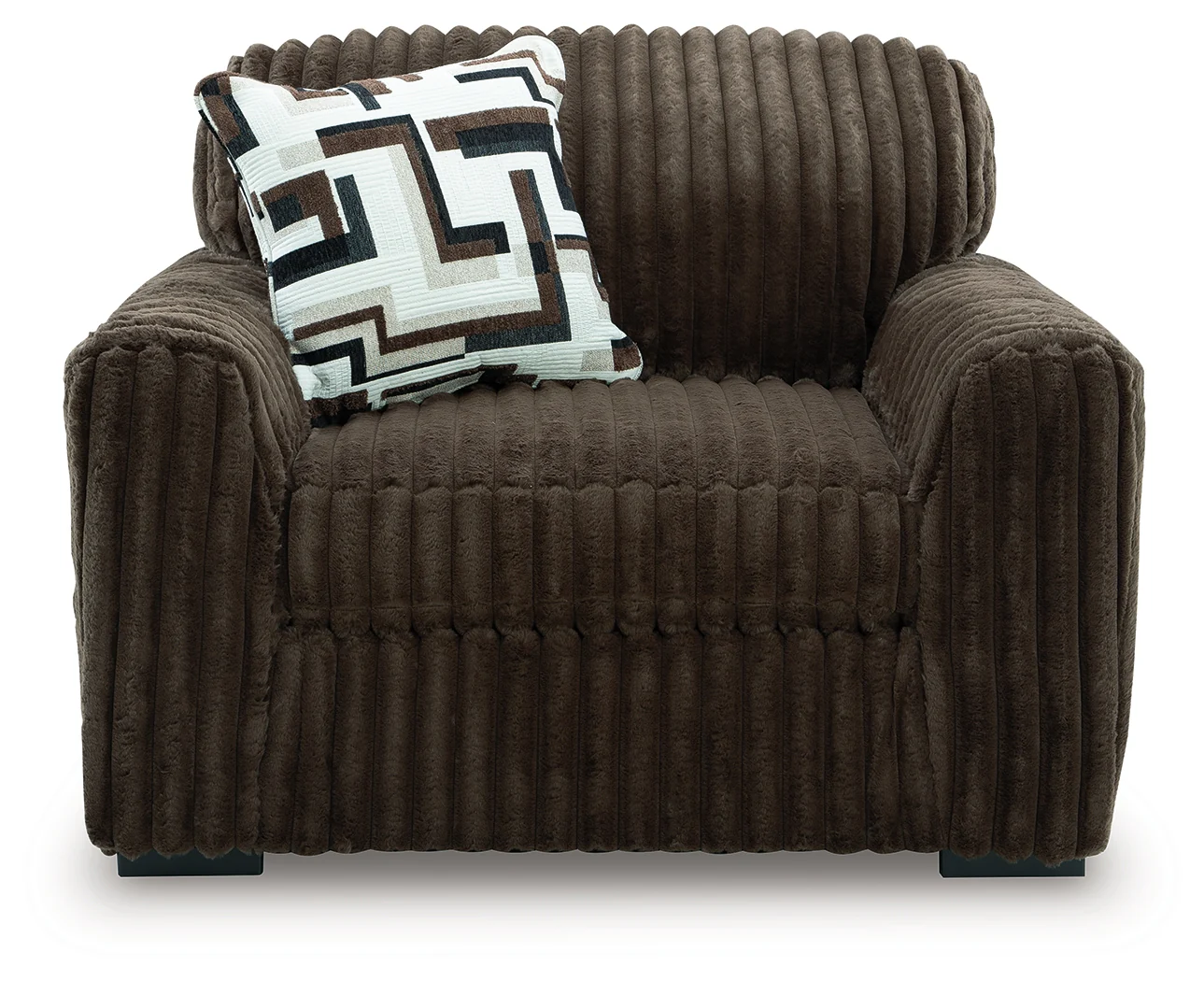Midnight-Madness Chocolate Oversized Chair - Image 3