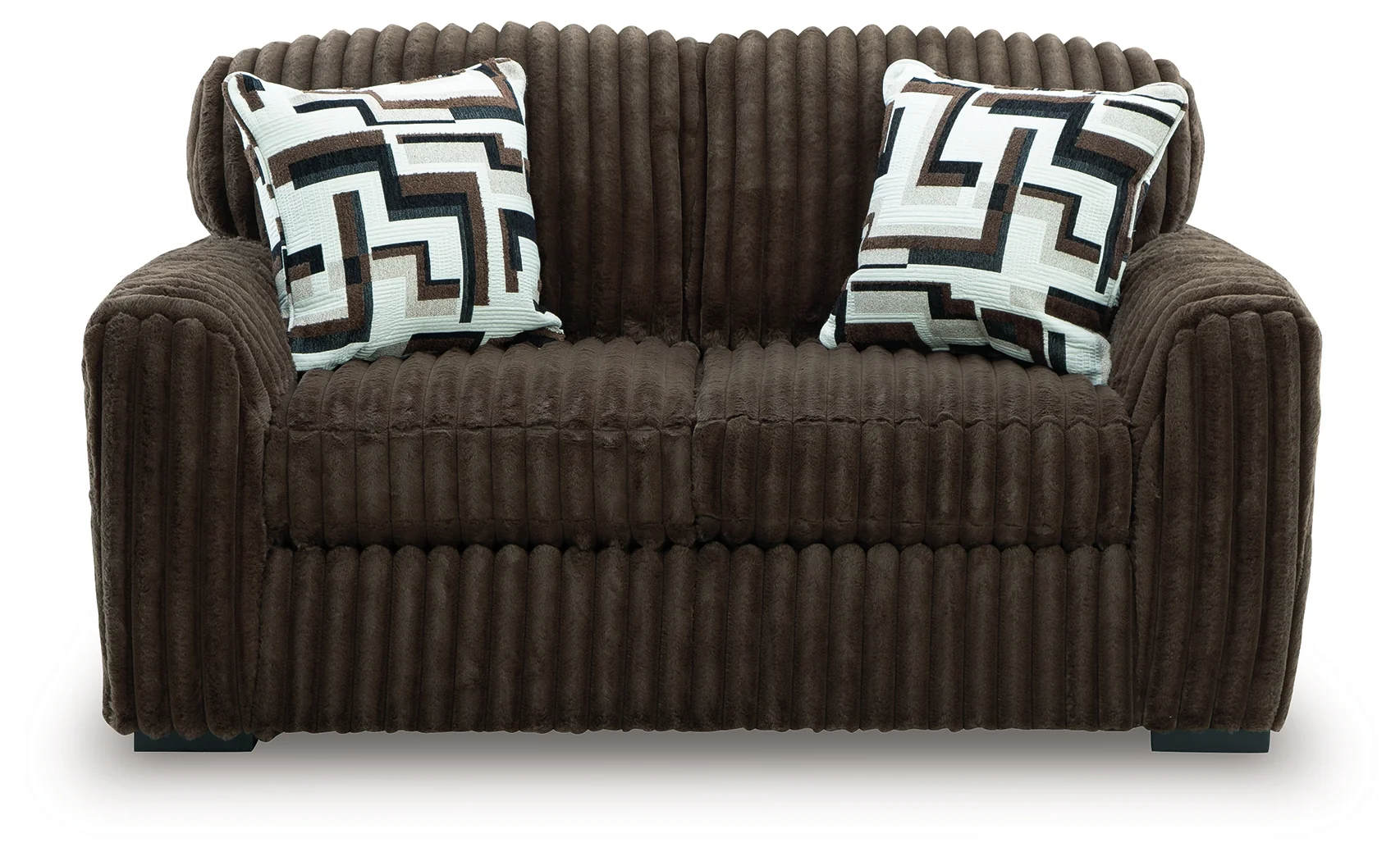Midnight-Madness Chocolate Loveseat - Image 3