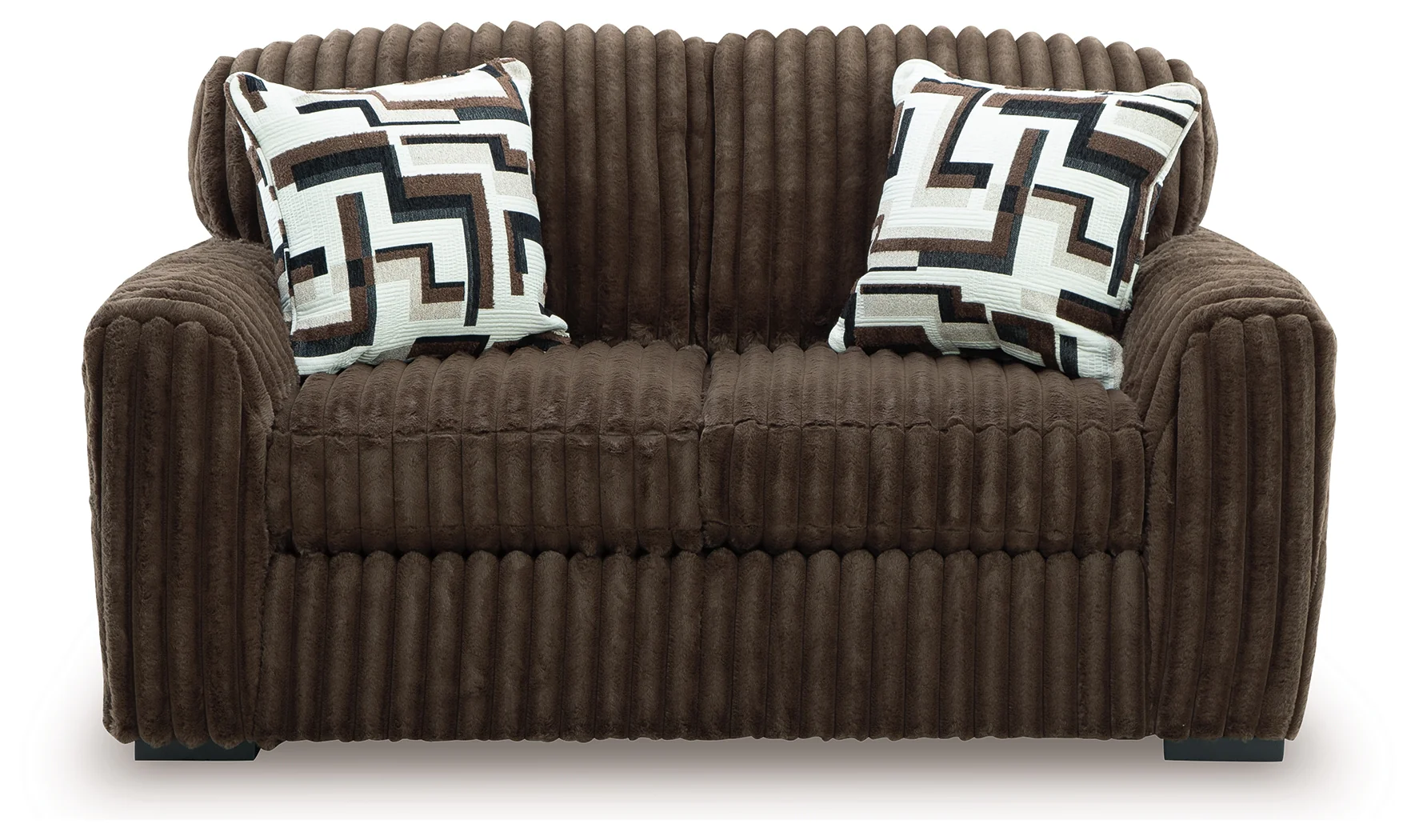 Midnight-Madness Chocolate Sofa and Loveseat - Image 3