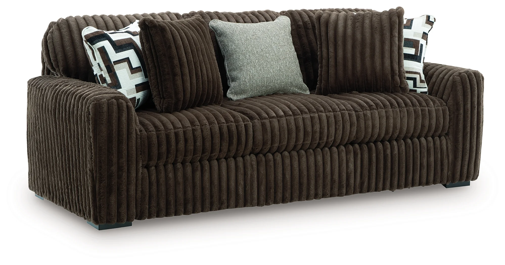 Midnight-Madness Chocolate Sofa - Image 2