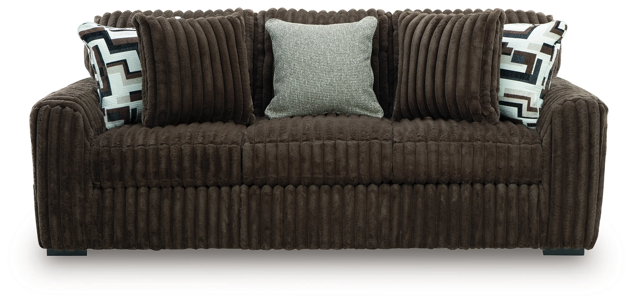 Midnight-Madness Chocolate Sofa - Image 3