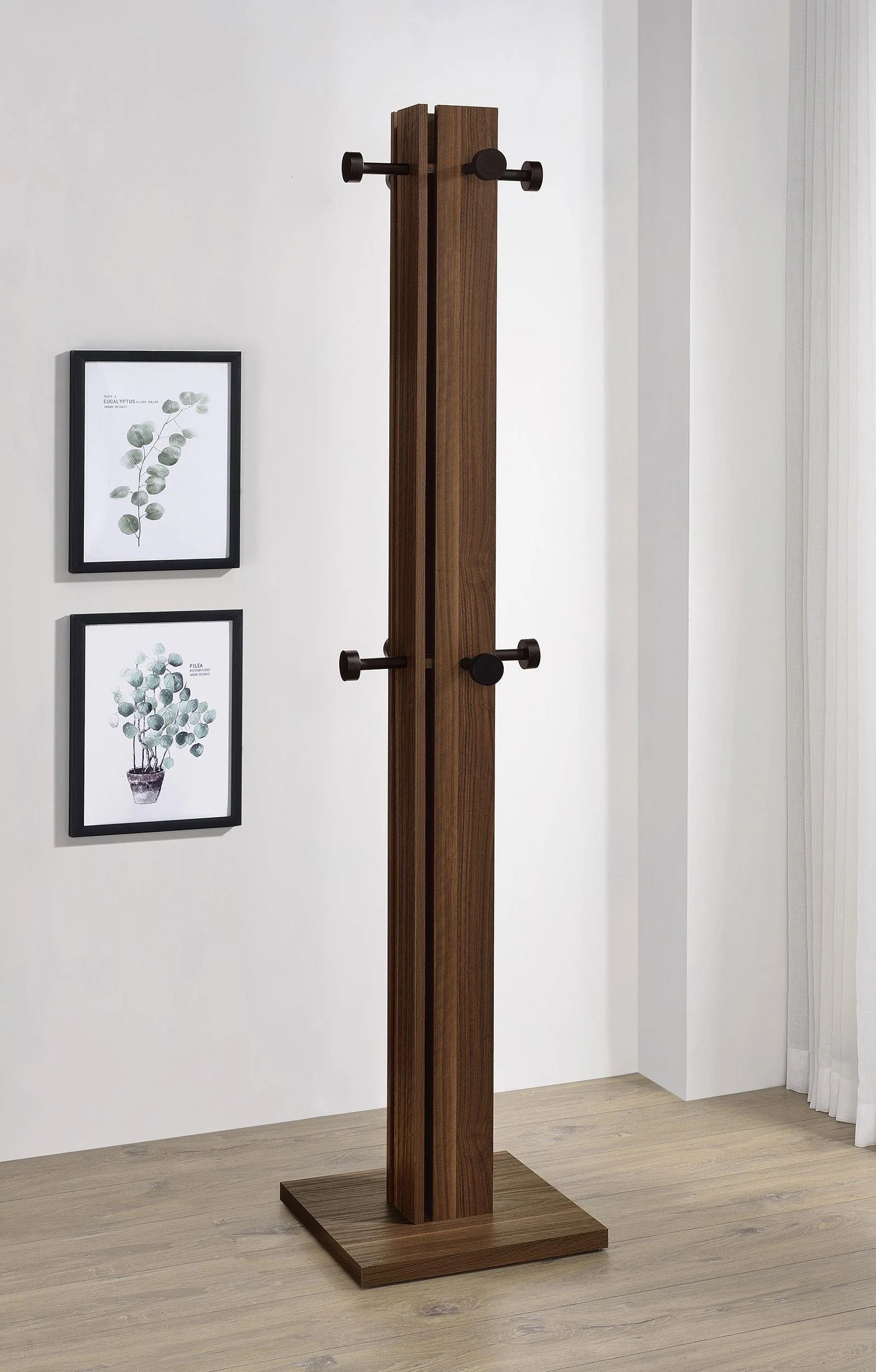 Rikkie Walnut Coat Rack Walnut Mirror 983281 - Image 2