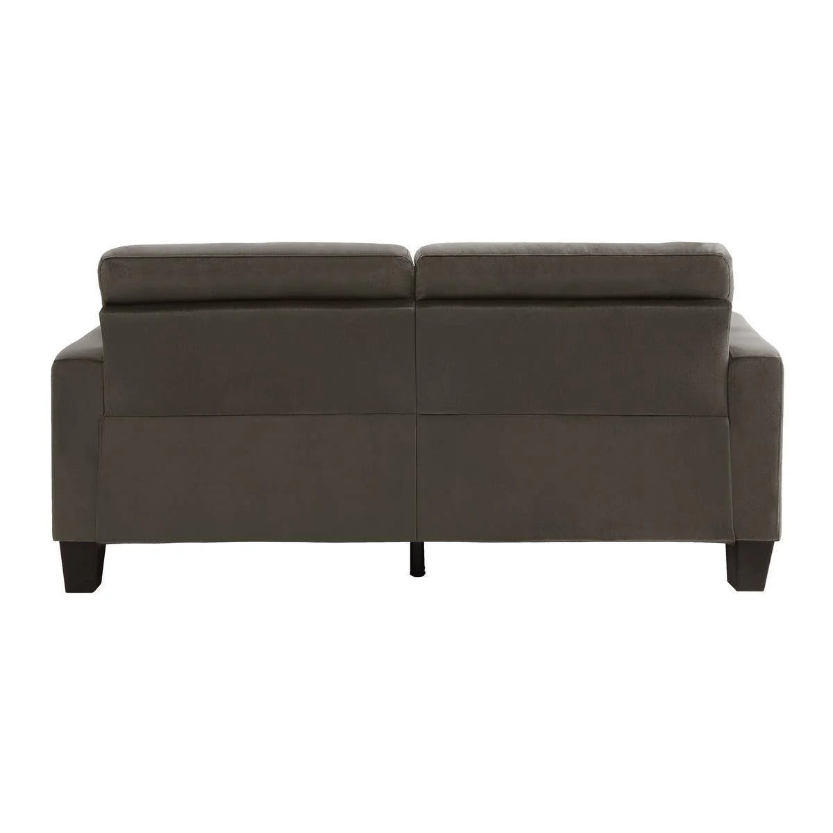 Lantana Chocolate Fabric Tufted Sofa - Image 3
