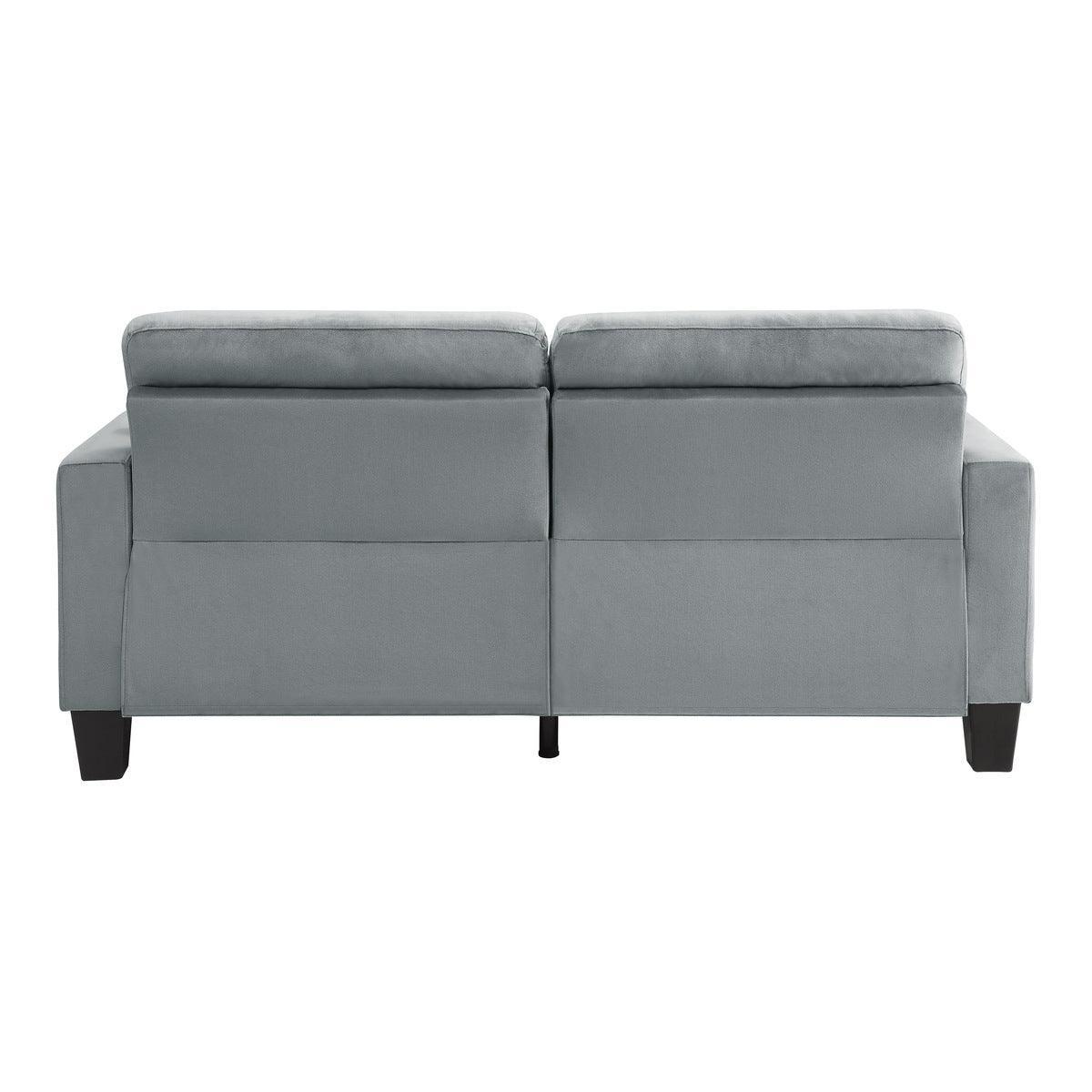 Lantana Gray Fabric Tufted Sofa - Image 3