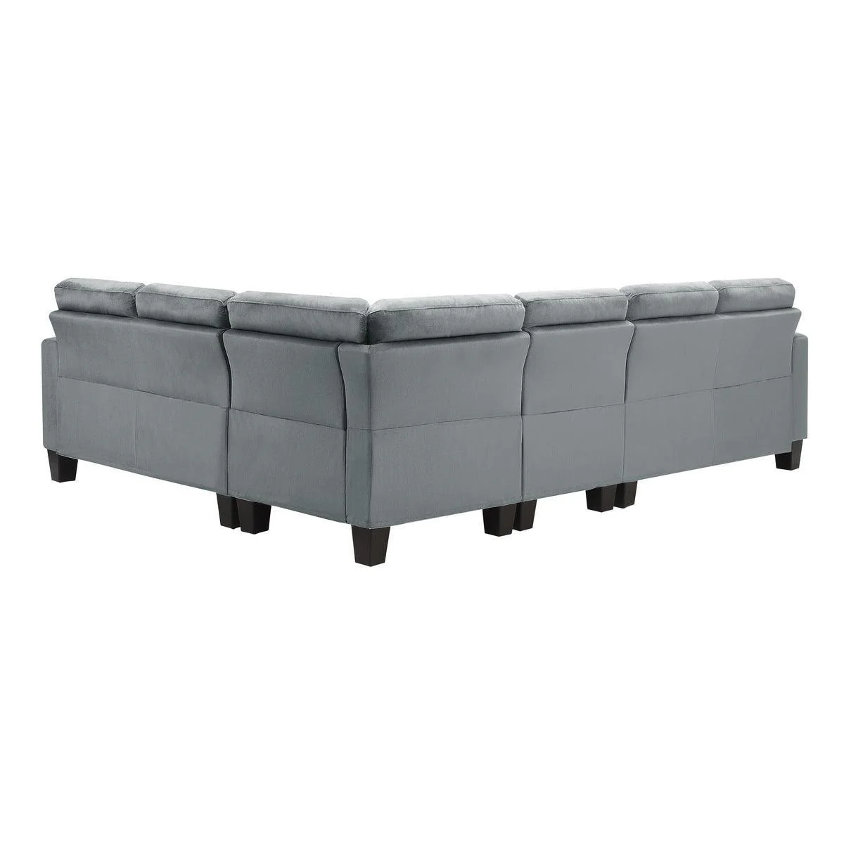 Lantana Gray Fabric 2-Piece Reversible Sectional - Image 3