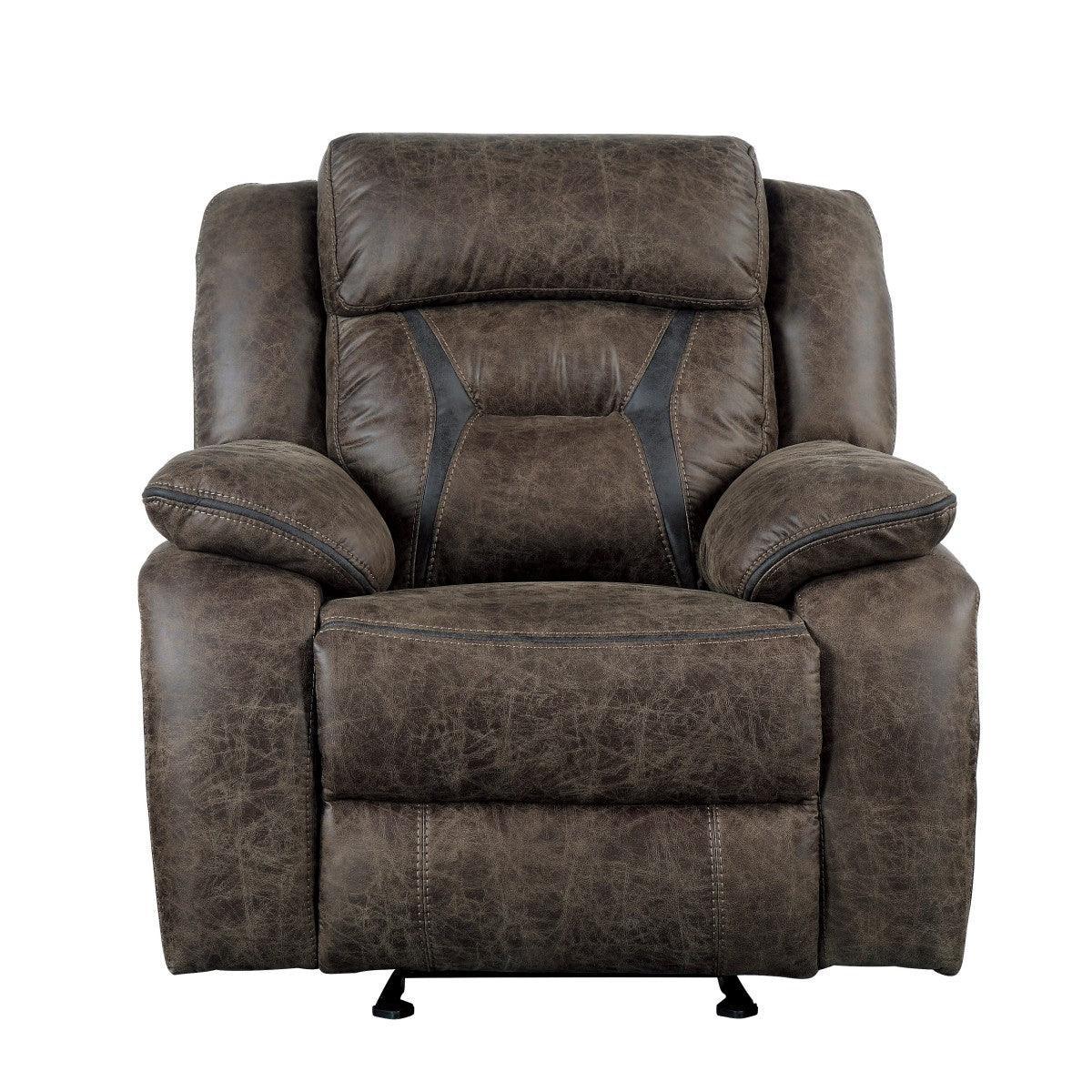 Madrona Hill Dark Brown Glider Reclining Chair - Image 1