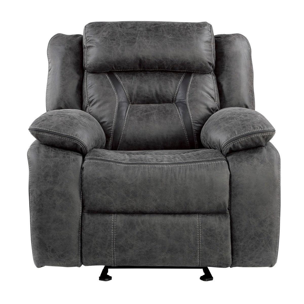 Madrona Hill Gray Glider Reclining Chair - Image 1