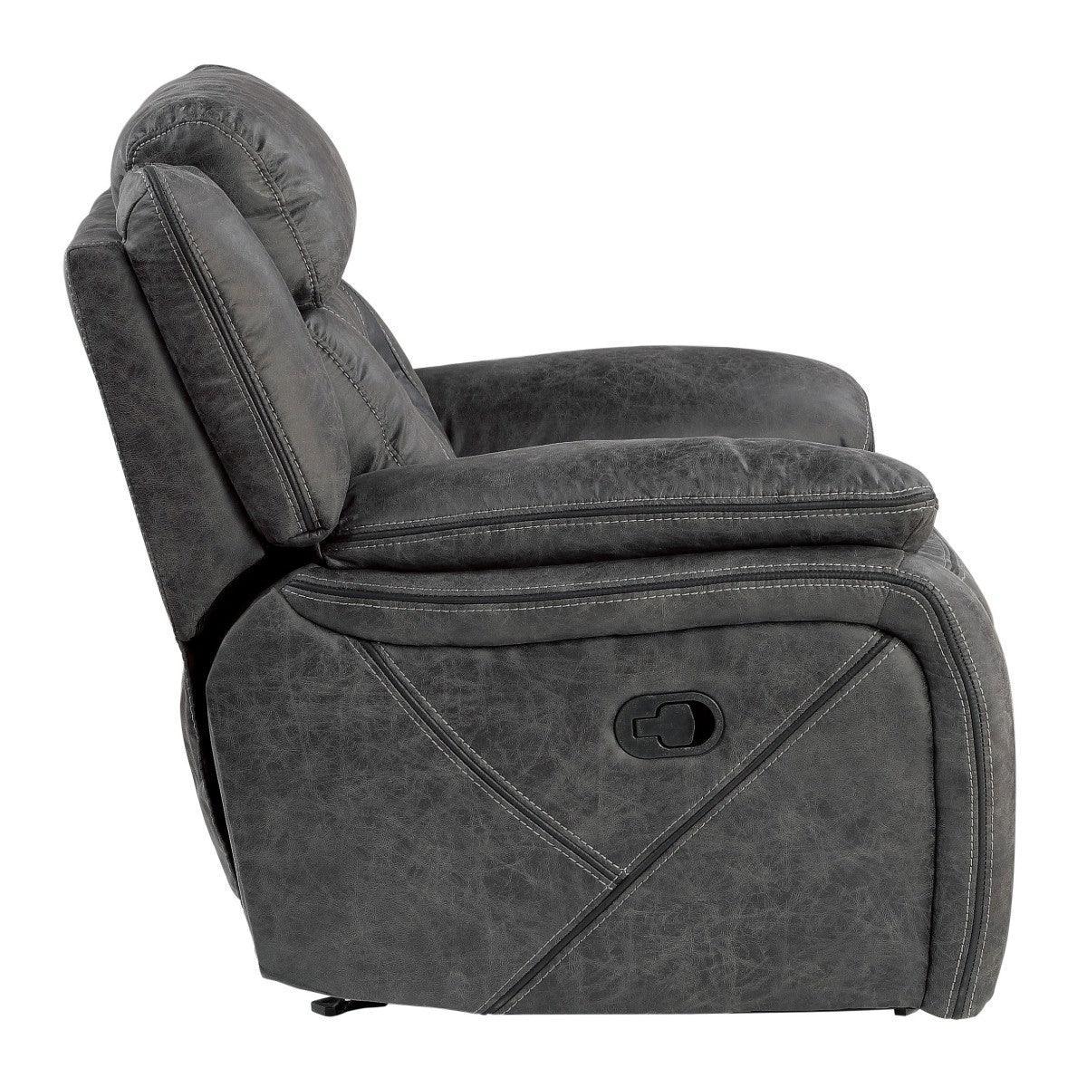 Madrona Hill Gray Glider Reclining Chair - Image 3