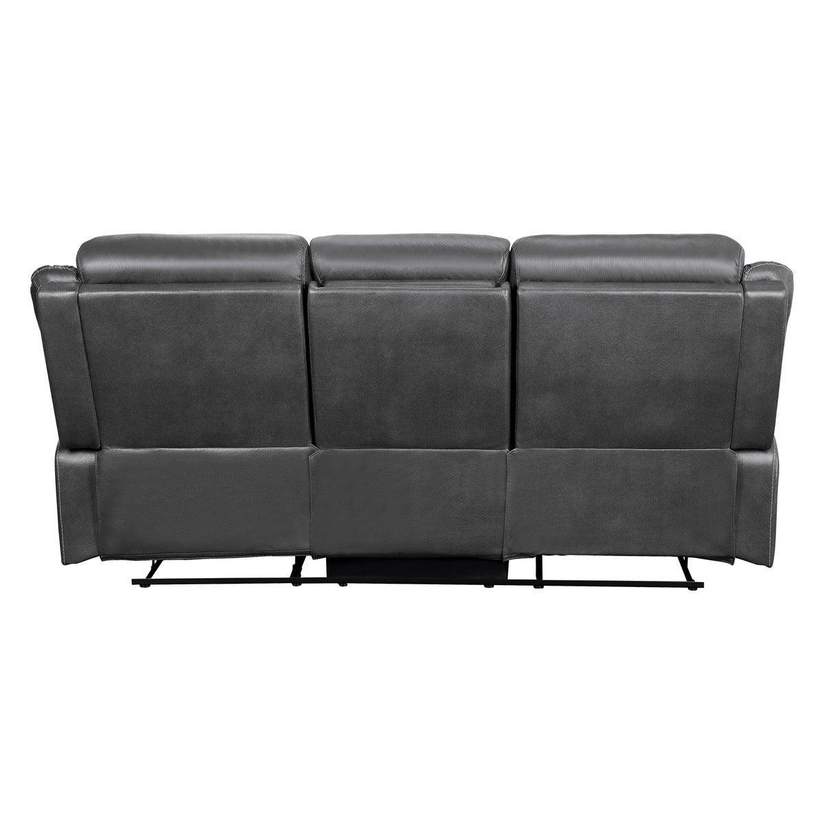 Yerba Dark Gray Double Reclining Sofa - Image 3
