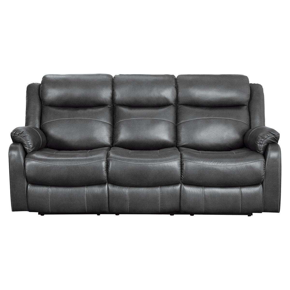 Yerba Dark Gray Double Reclining Sofa - Image 1