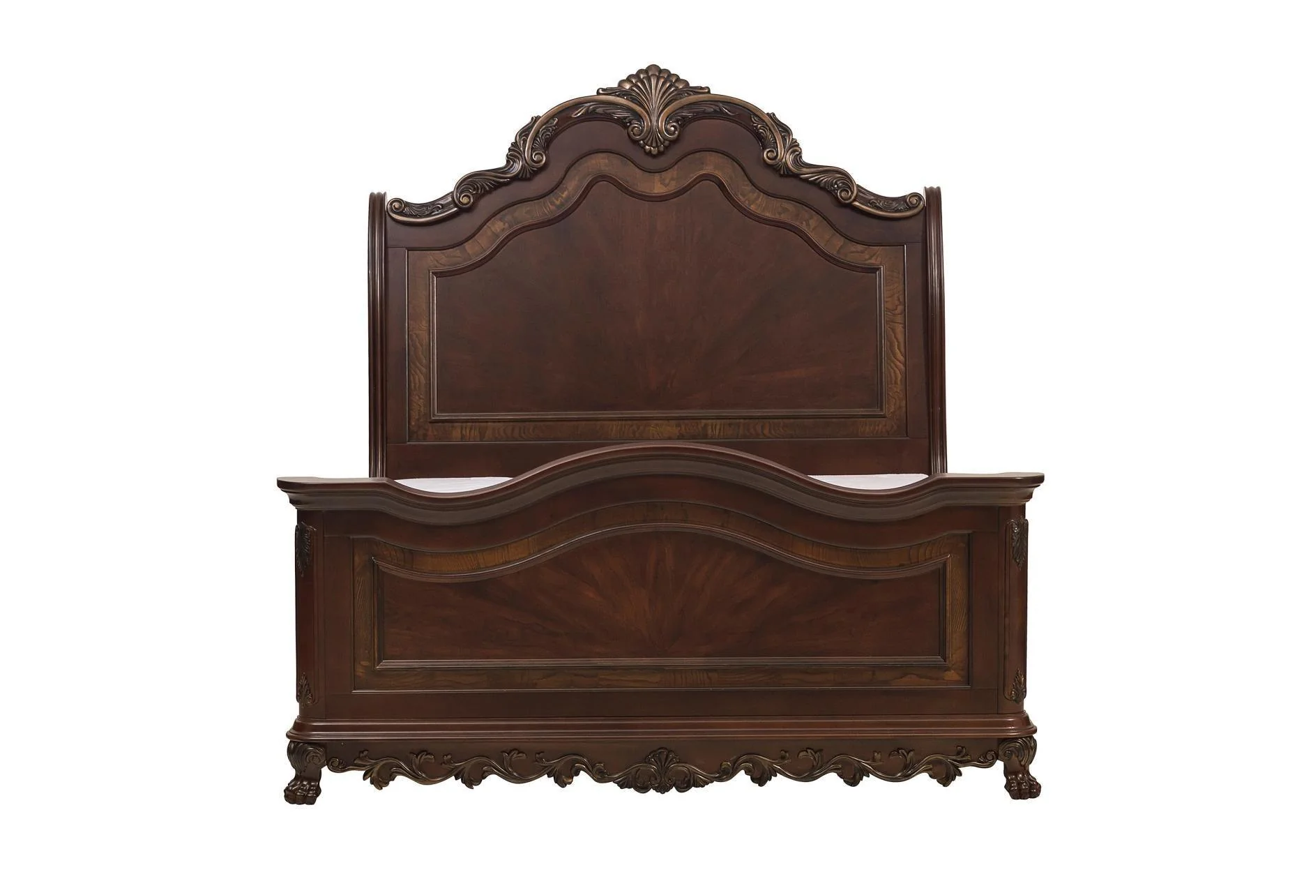 Deryn Park Cherry Sleigh Bedroom Set - Image 3