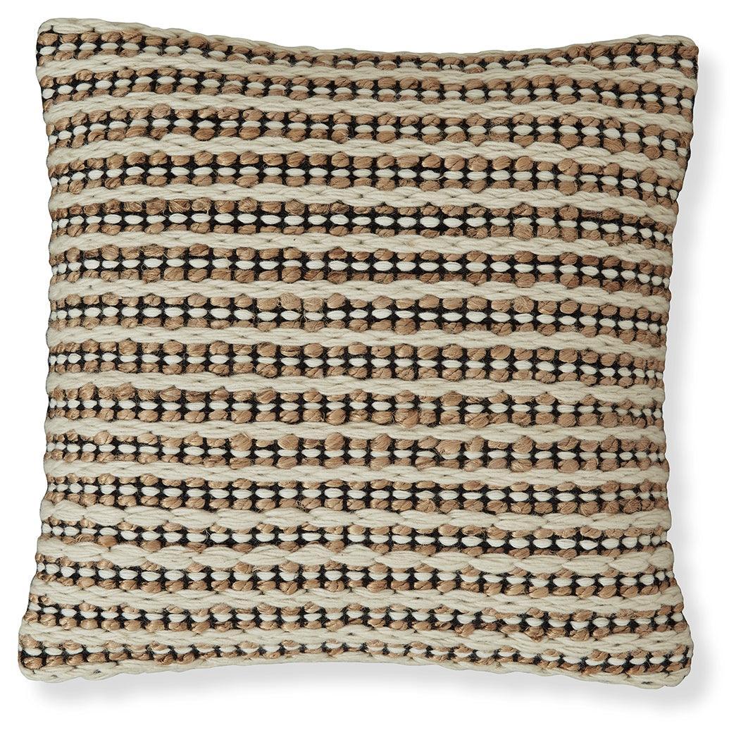 Nealington Brown Black White Pillow - Image 2
