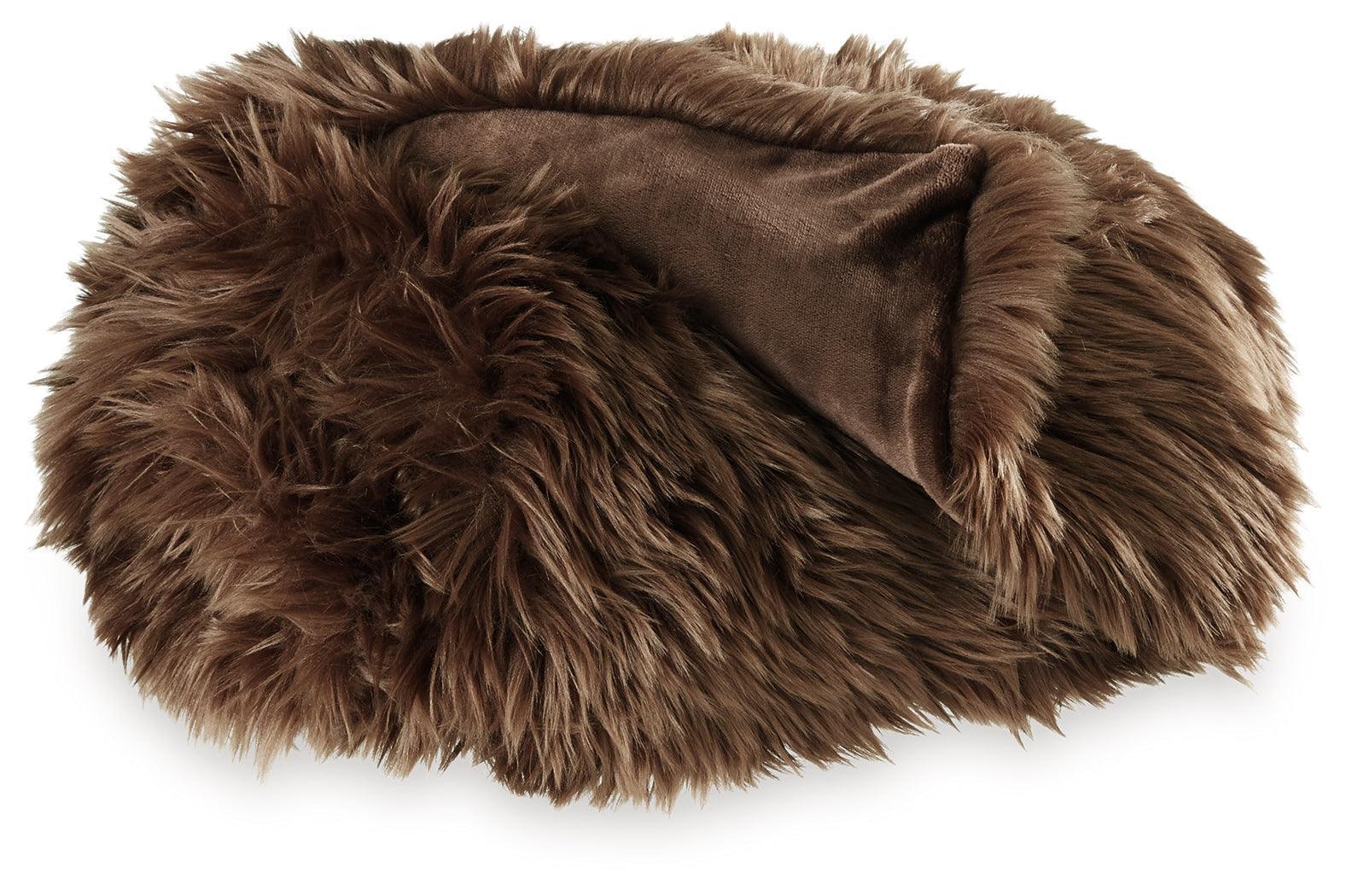 Bellethrone Brown Throw (Set of 3) - Image 2
