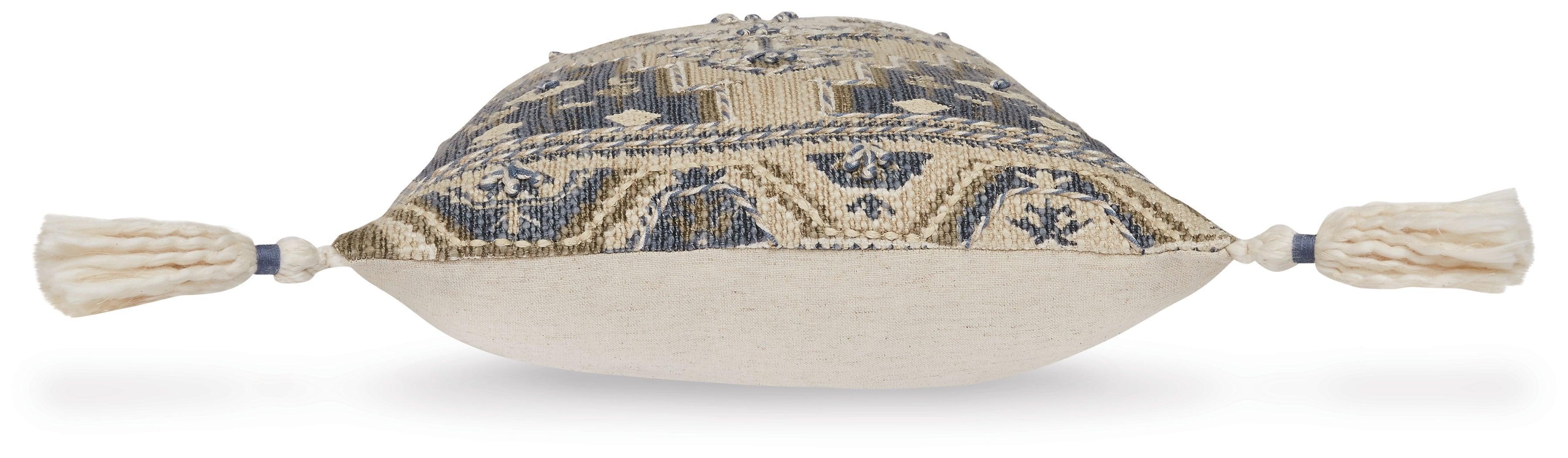 Winbury Blue Tan White Pillow (Set of 4) - Image 3