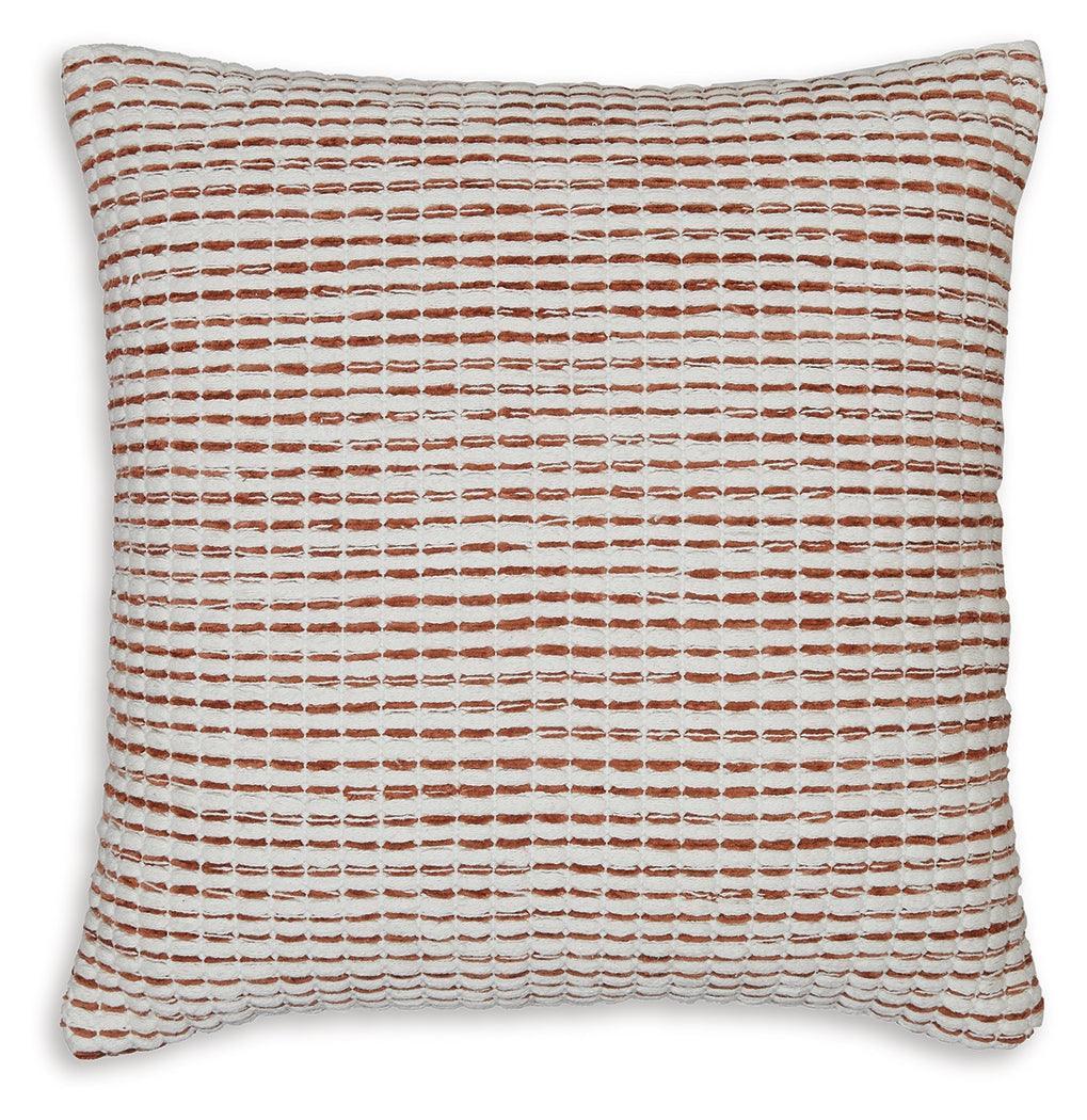 Nashlin White Rust Pillow (Set of 4) - Image 2