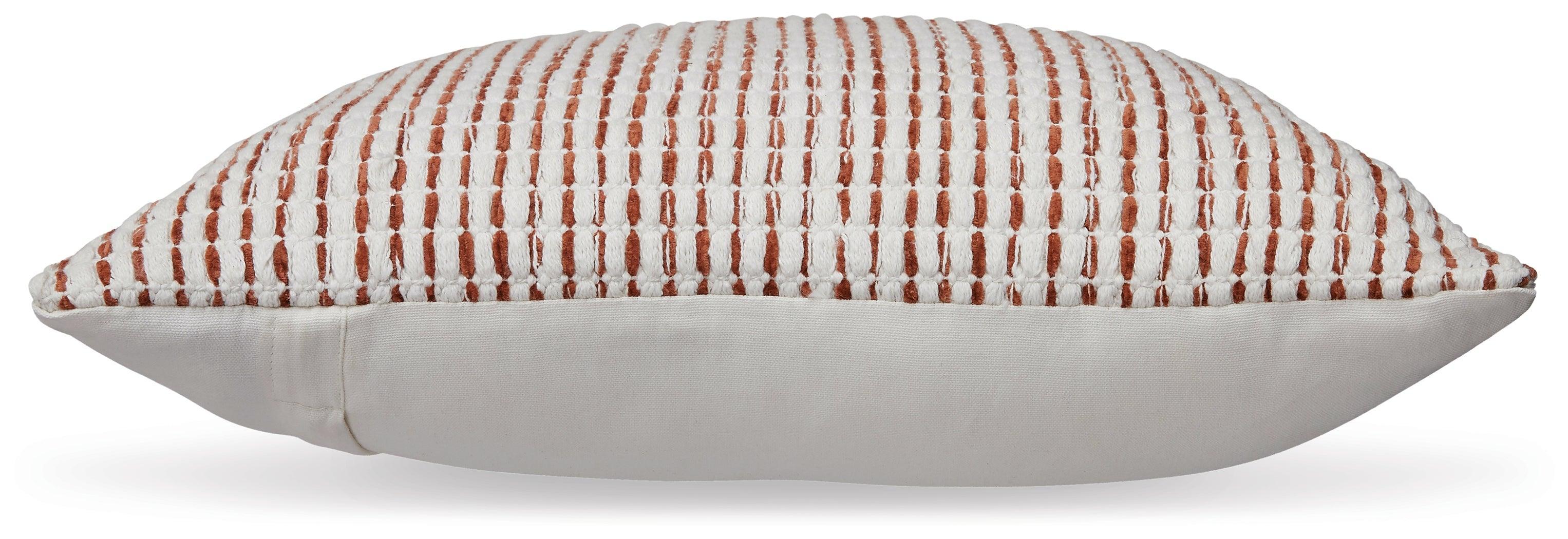 Nashlin White Rust Pillow (Set of 4) - Image 3