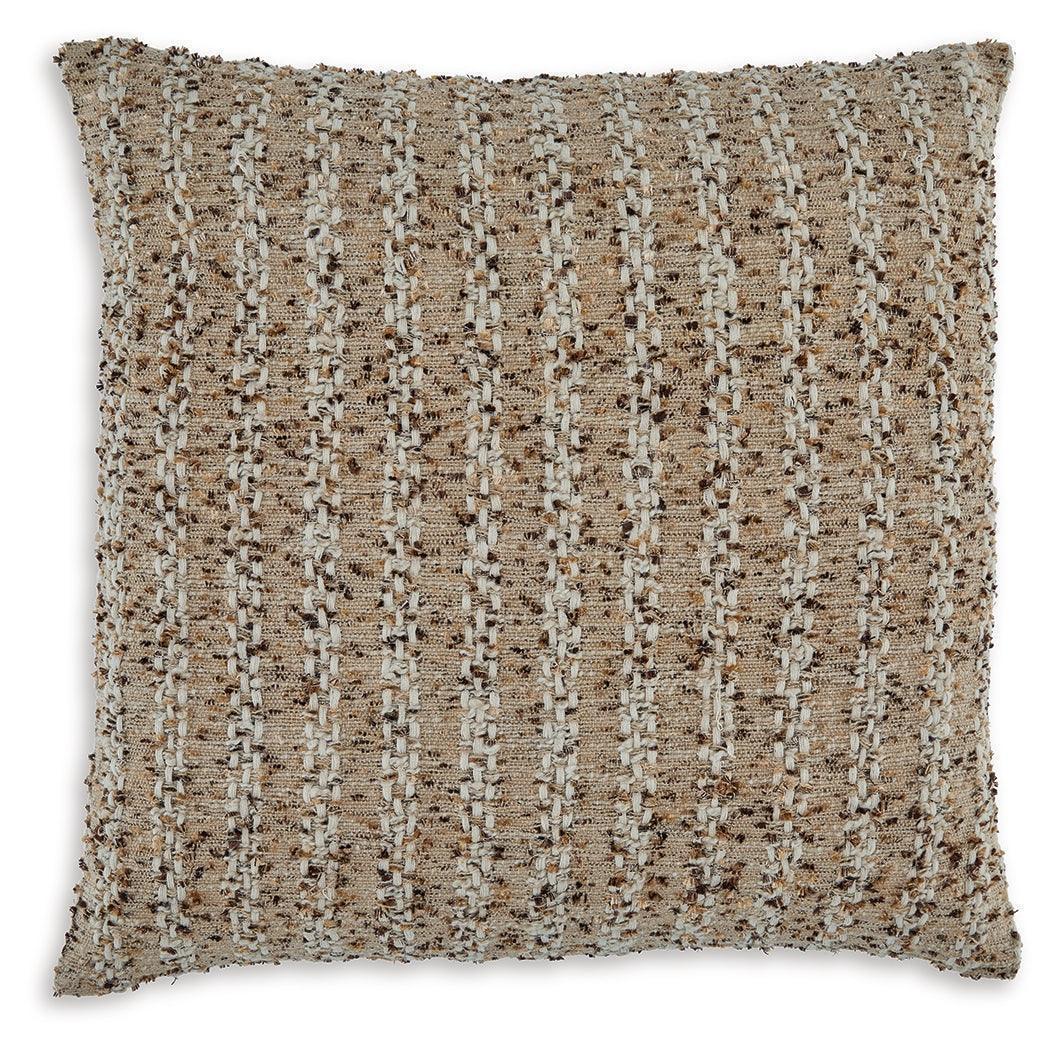 Vorlane Tan Brown White Pillow (Set of 4) - Image 2