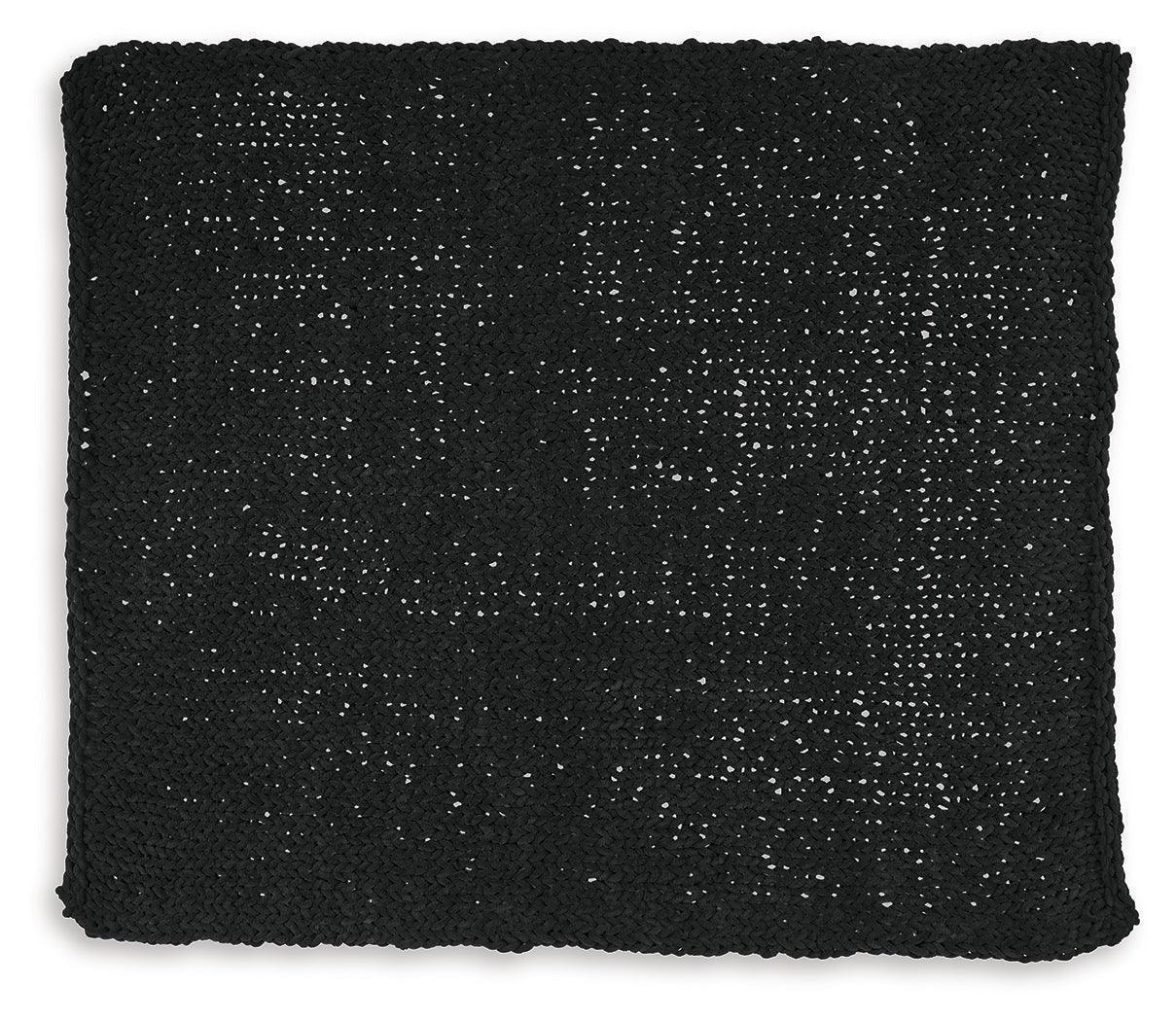 Chaddon Black Throw (Set of 3) - Image 3