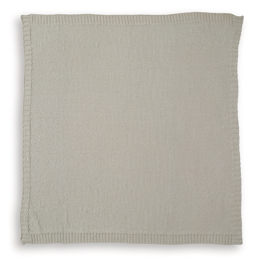 Anawood Oatmeal Chenille Throw (Set of 3) - Image 3