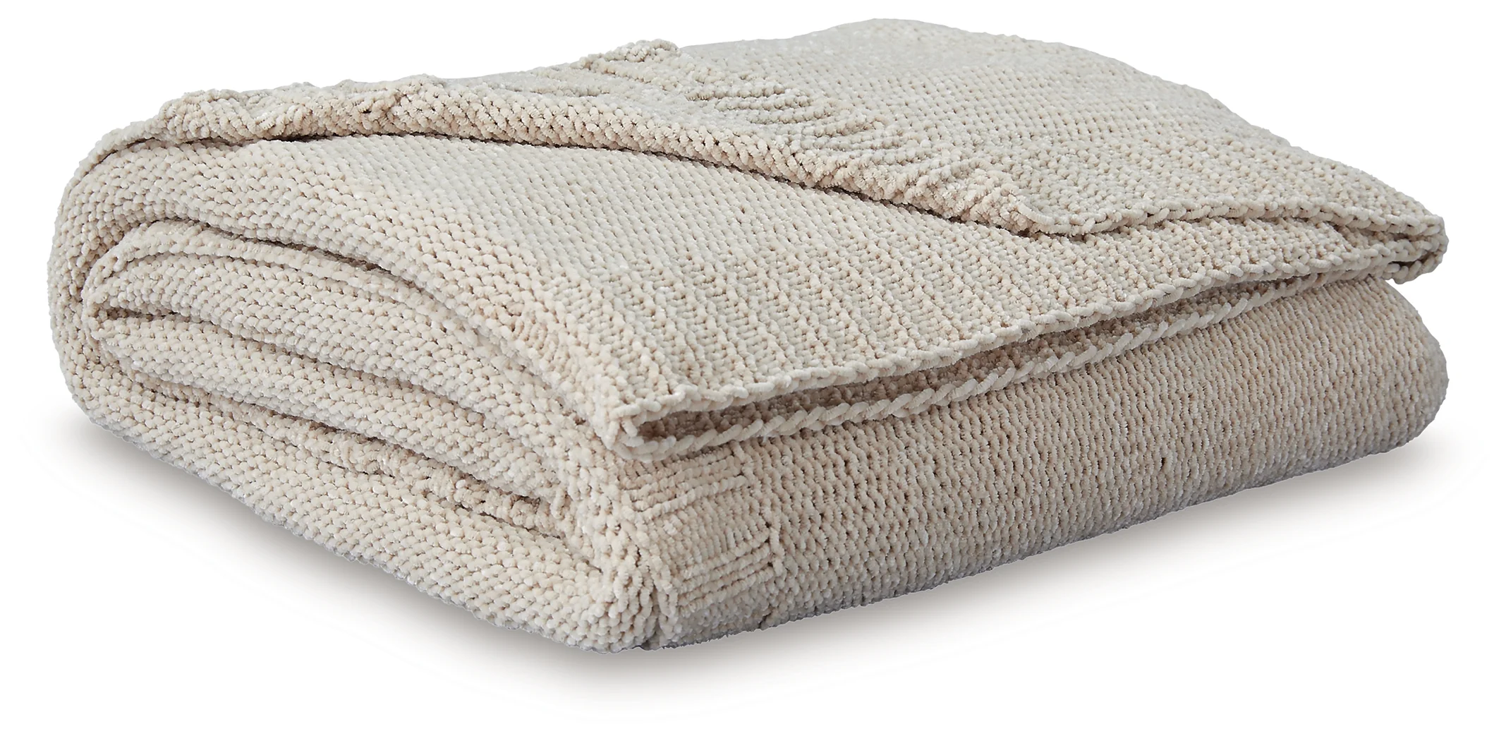 Anawood Oatmeal Chenille Throw (Set of 3) - Image 2