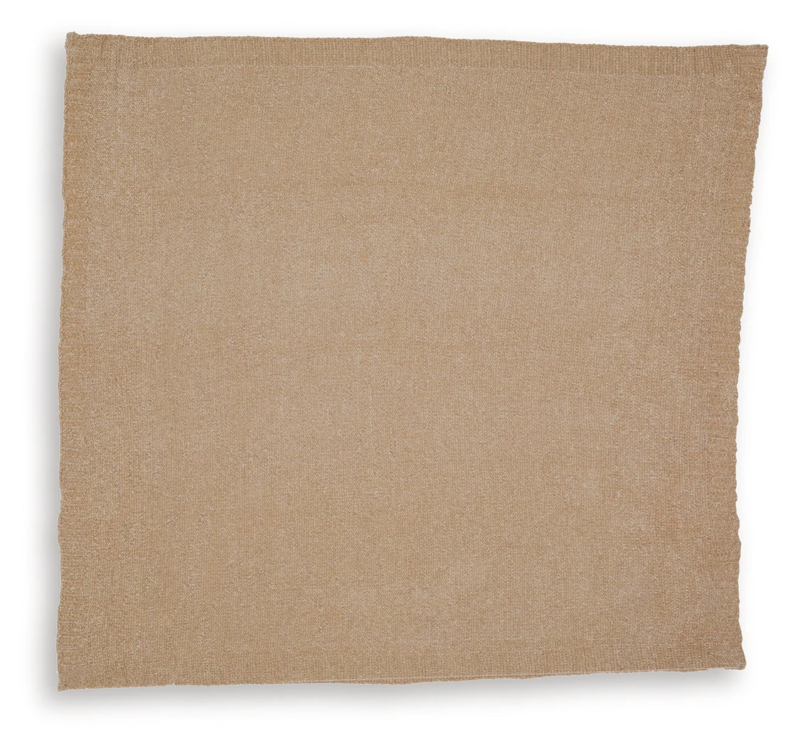 Anawood Gold Chenille Throw (Set of 3) - Image 3